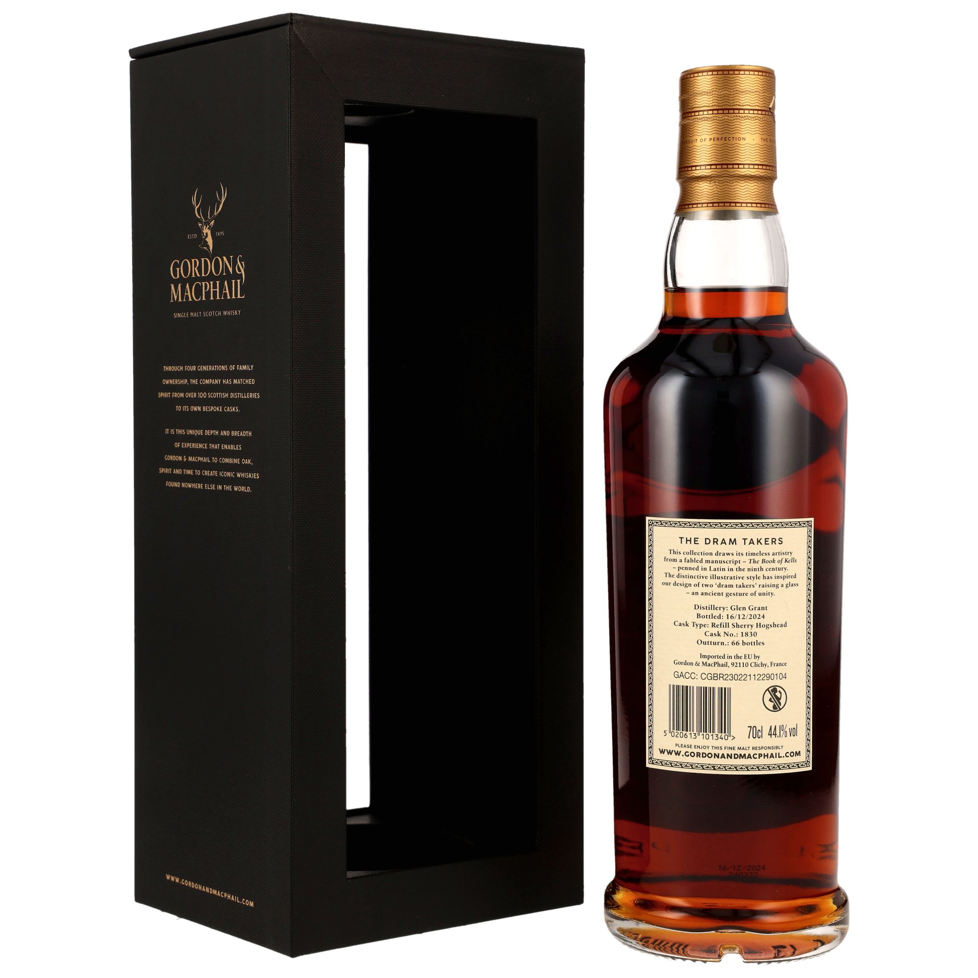 Glen Grant 1954/2024 - 70 y.o. - Refill Sherry Hogshead #1830 - G&M Dram Takers Collection