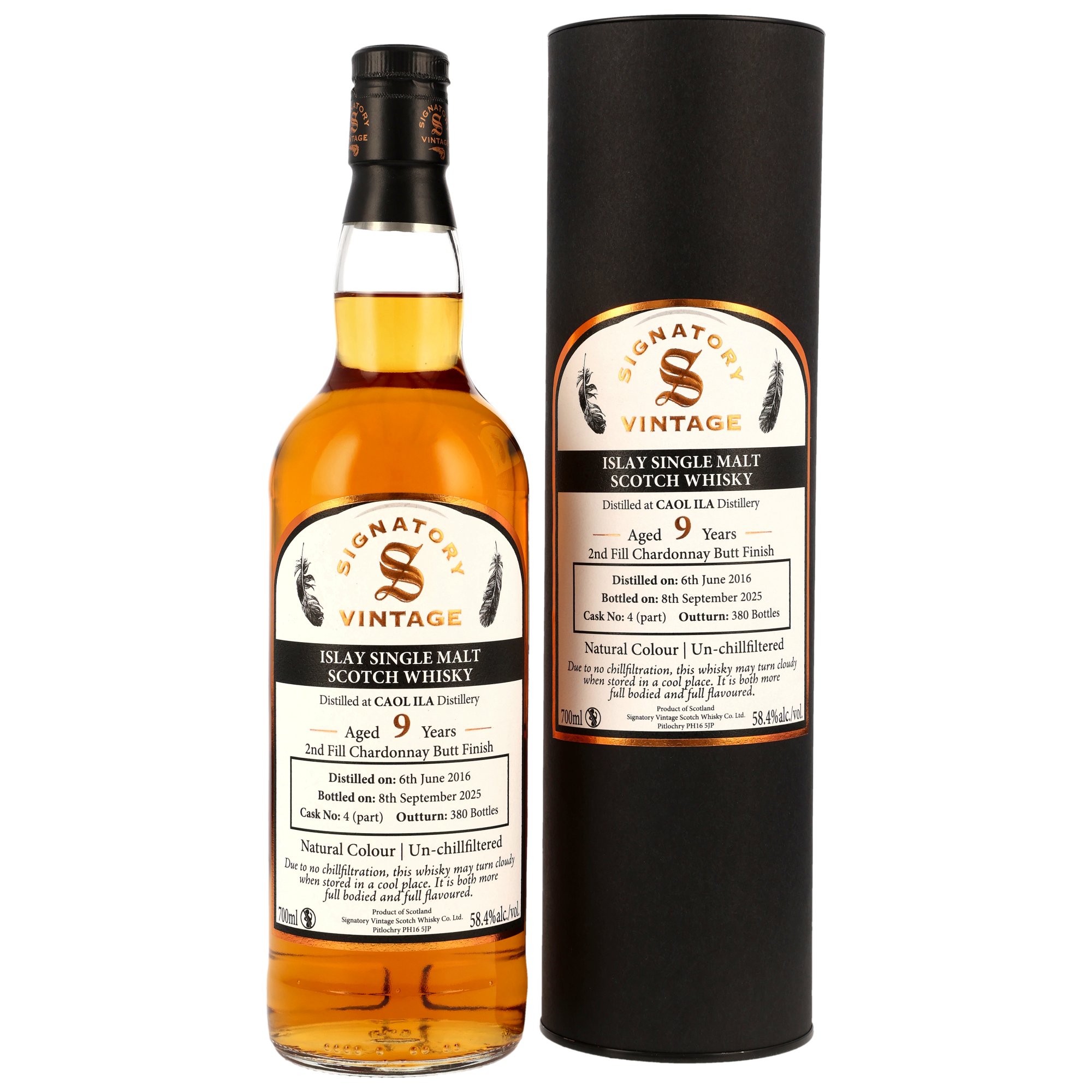 Caol Ila 2016/2025 - 9 y.o. - 2nd Fill Chardonnay Cask Finish #4 - Signatory