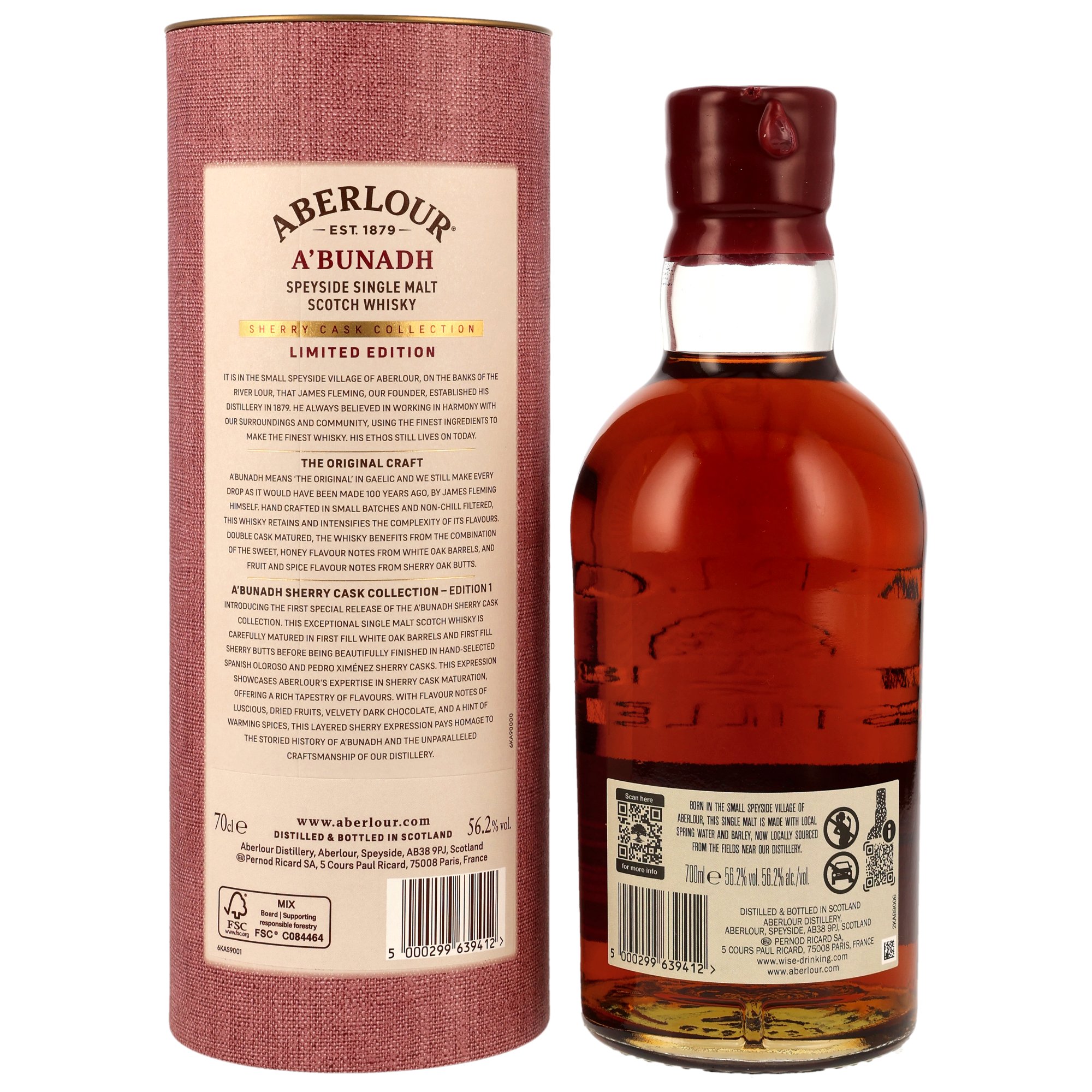 Aberlour a´ bunadh Sherry Limited Edition Cask Strength 56,2%