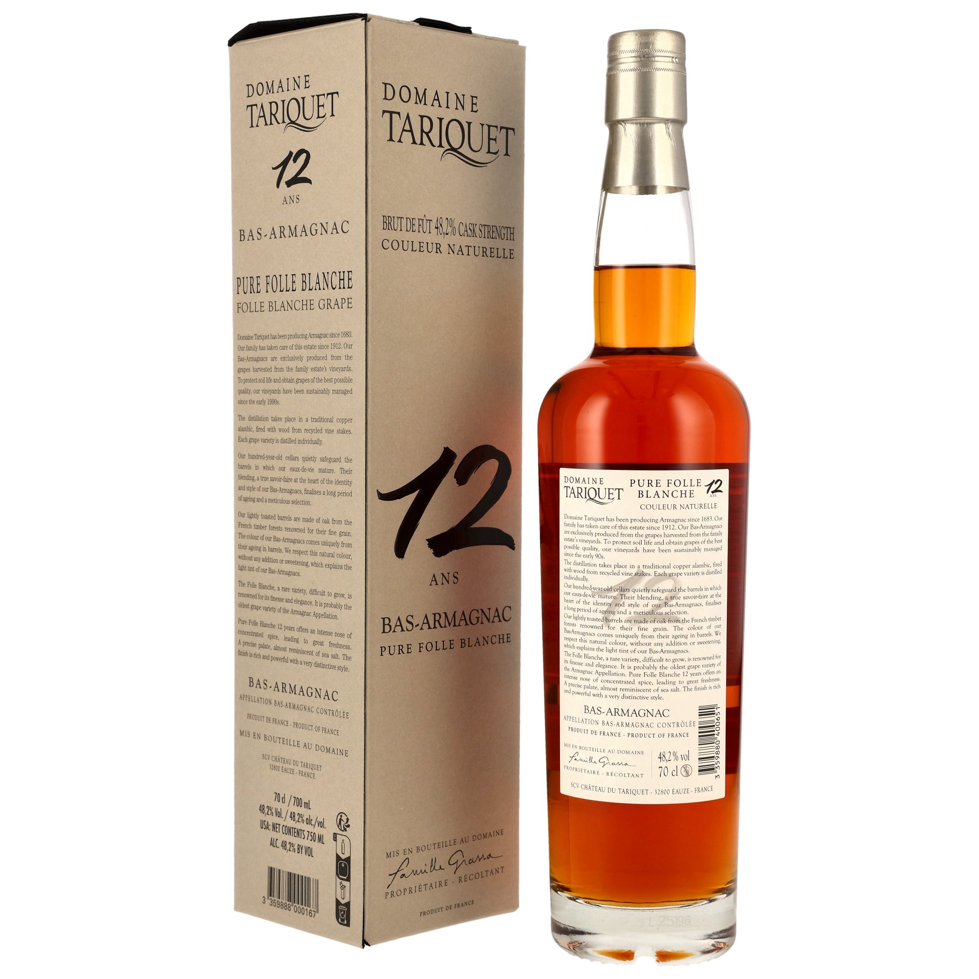 Tariquet Armagnac Folle Blanche 12 y.o.