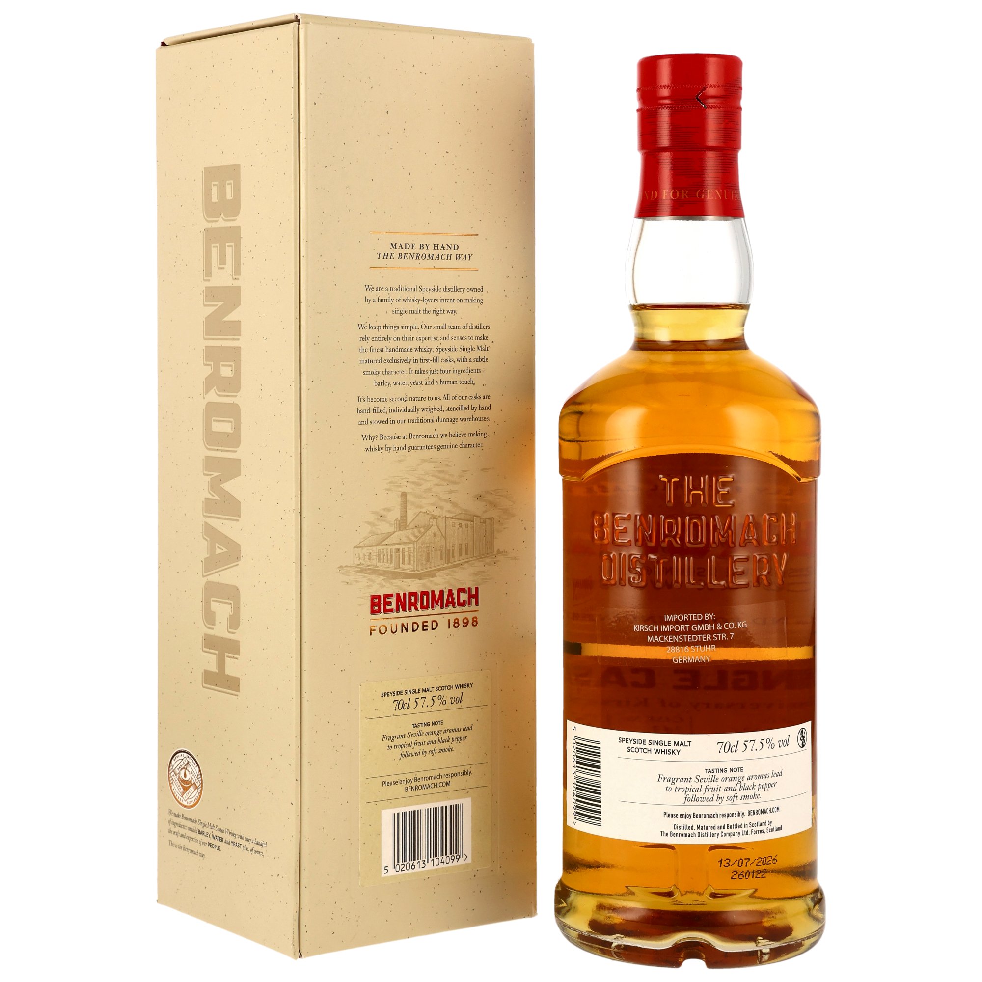 Benromach 2005/2026 - 21 y.o. - 1st Fill Bourbon Barrel #343 - 50th Anniversary Kirsch Import