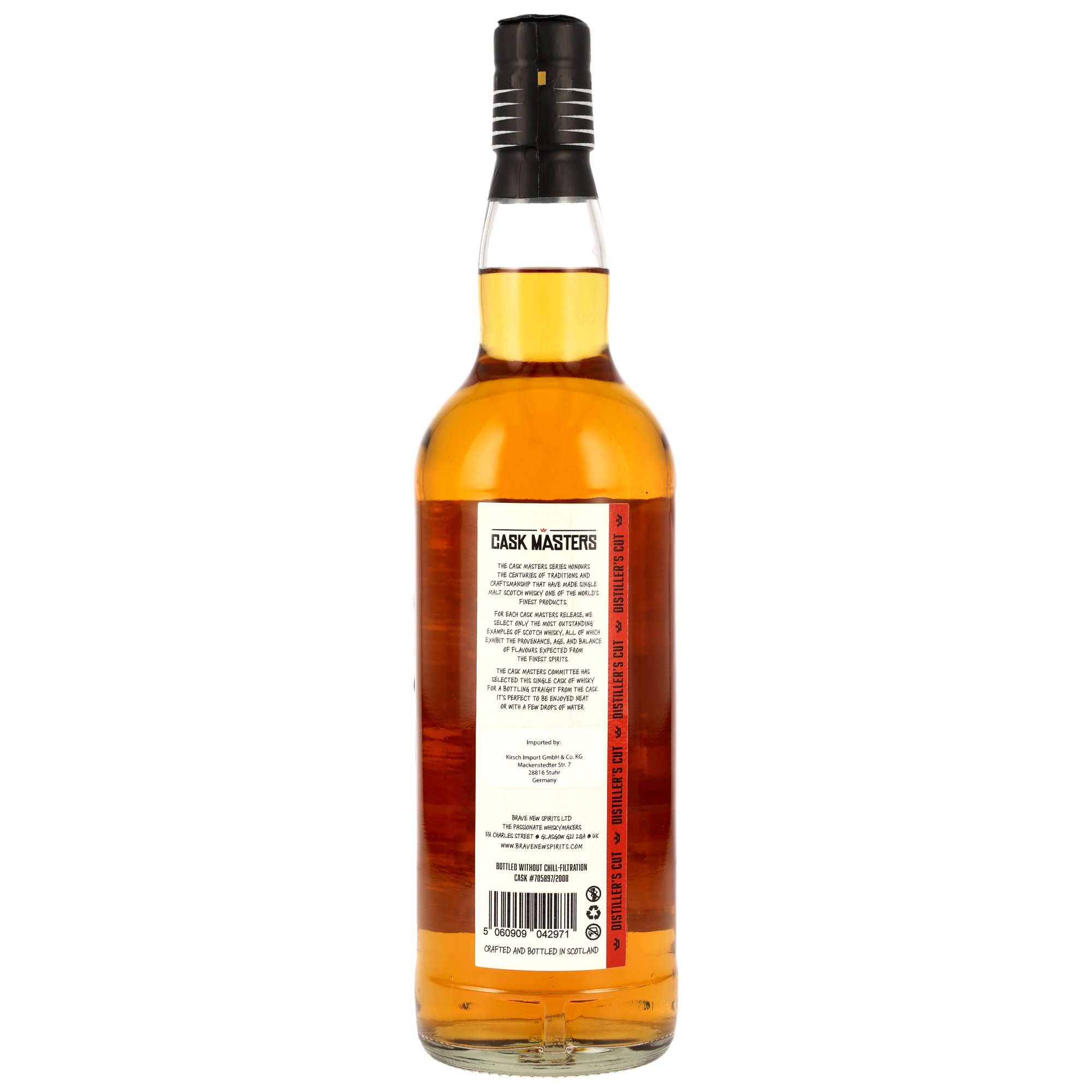 Jura 2008/2025 - 16 y.o. - American Bourbon Barrel #705897/2008 - Cask Masters - Brave New Spirits