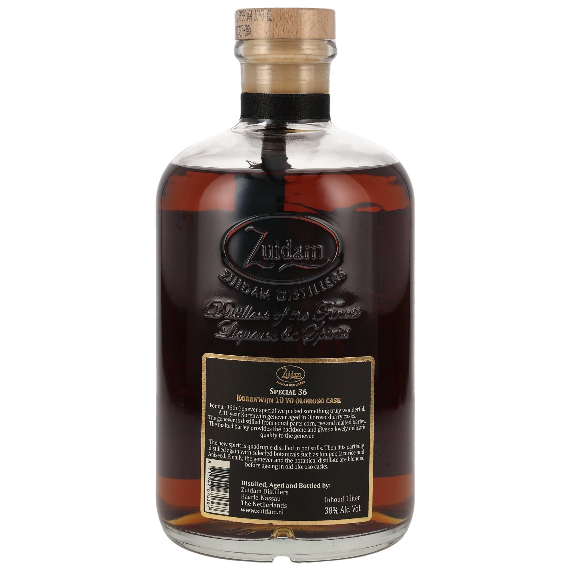 Zuidam Korenwijn Genever 2014/2024 - 10 y.o. - Oloroso Cask - Special No. 36