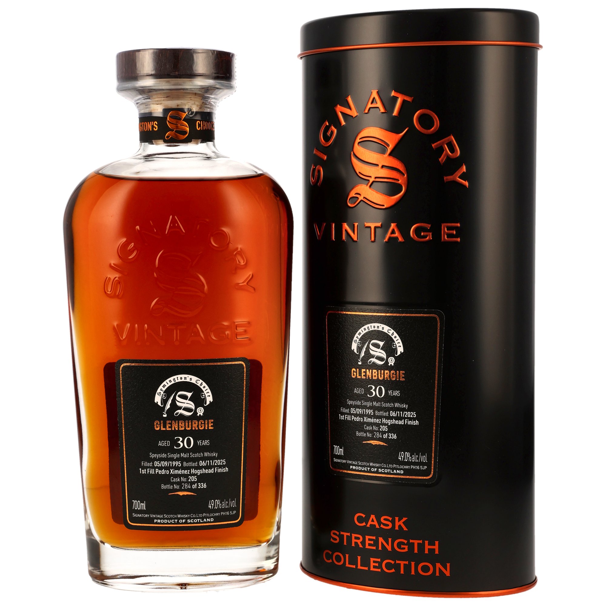 Glenburgie 1995/2025 - 30 y.o. - 1st Fill PX Hogshead Finish #205 - Symingtons Choice