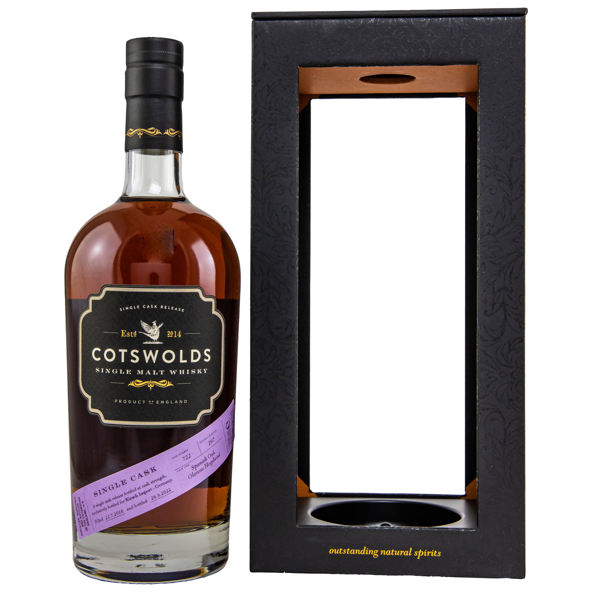 Cotswolds 2016/2022 - 6 y.o. - Oloroso Single Cask #722 - Kirsch