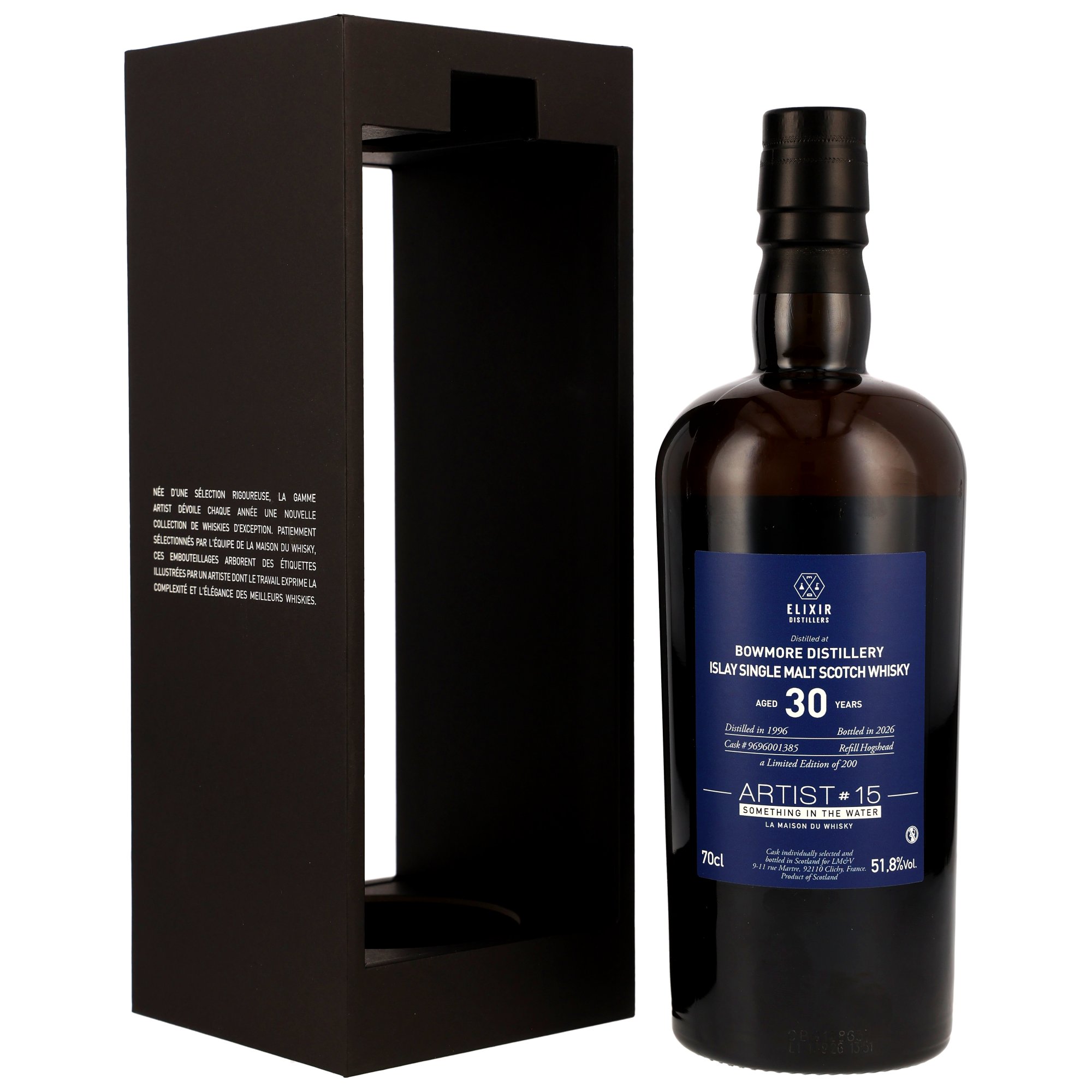 Bowmore 1996/2026 - 30 y.o. - Refill Hogsheadk #9696001385 - Artist #15 - Something in the Water