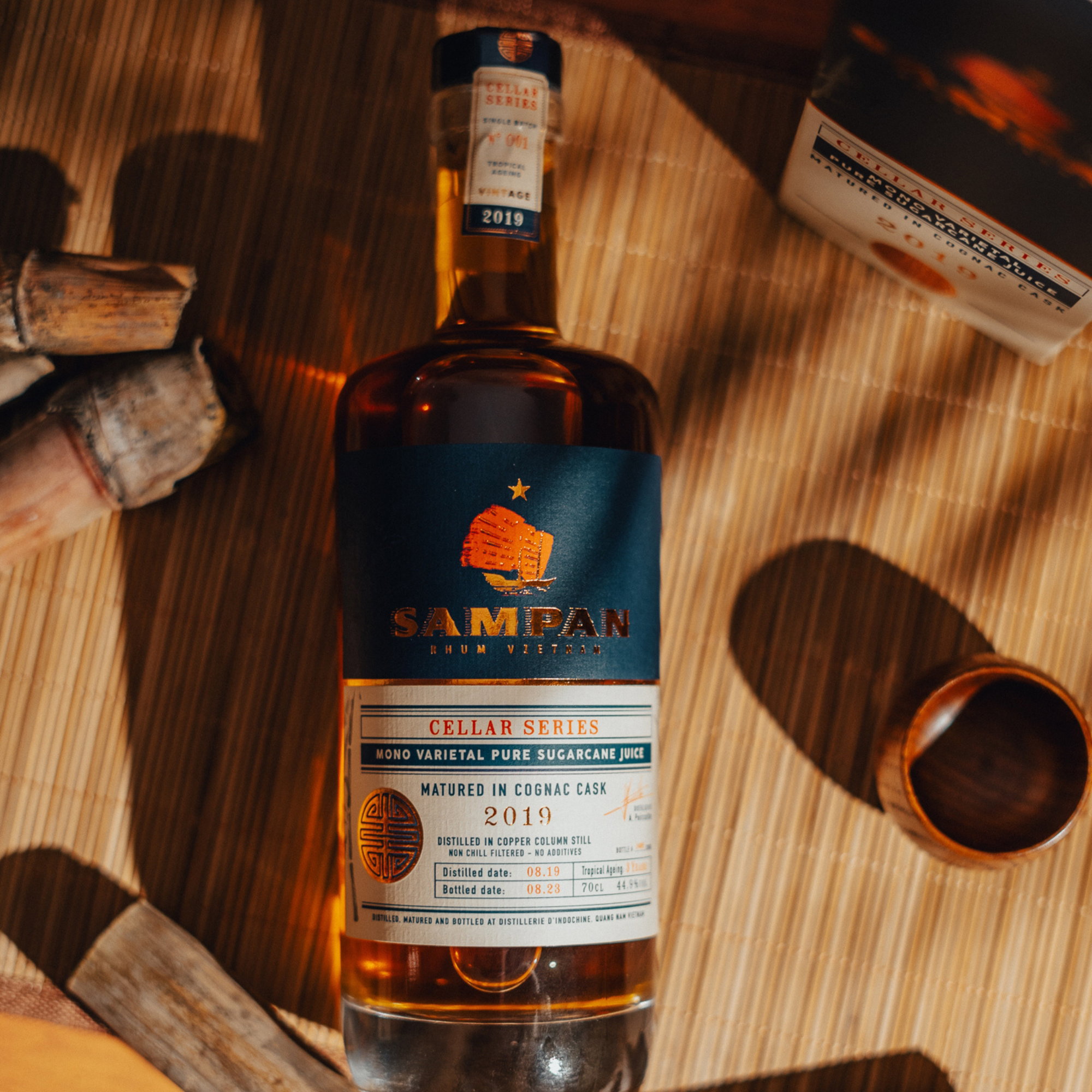 SAMPAN Rhum 2019/2023 - 3 y.o. - Cognac Cask - Cellar Series (Vietnam)
