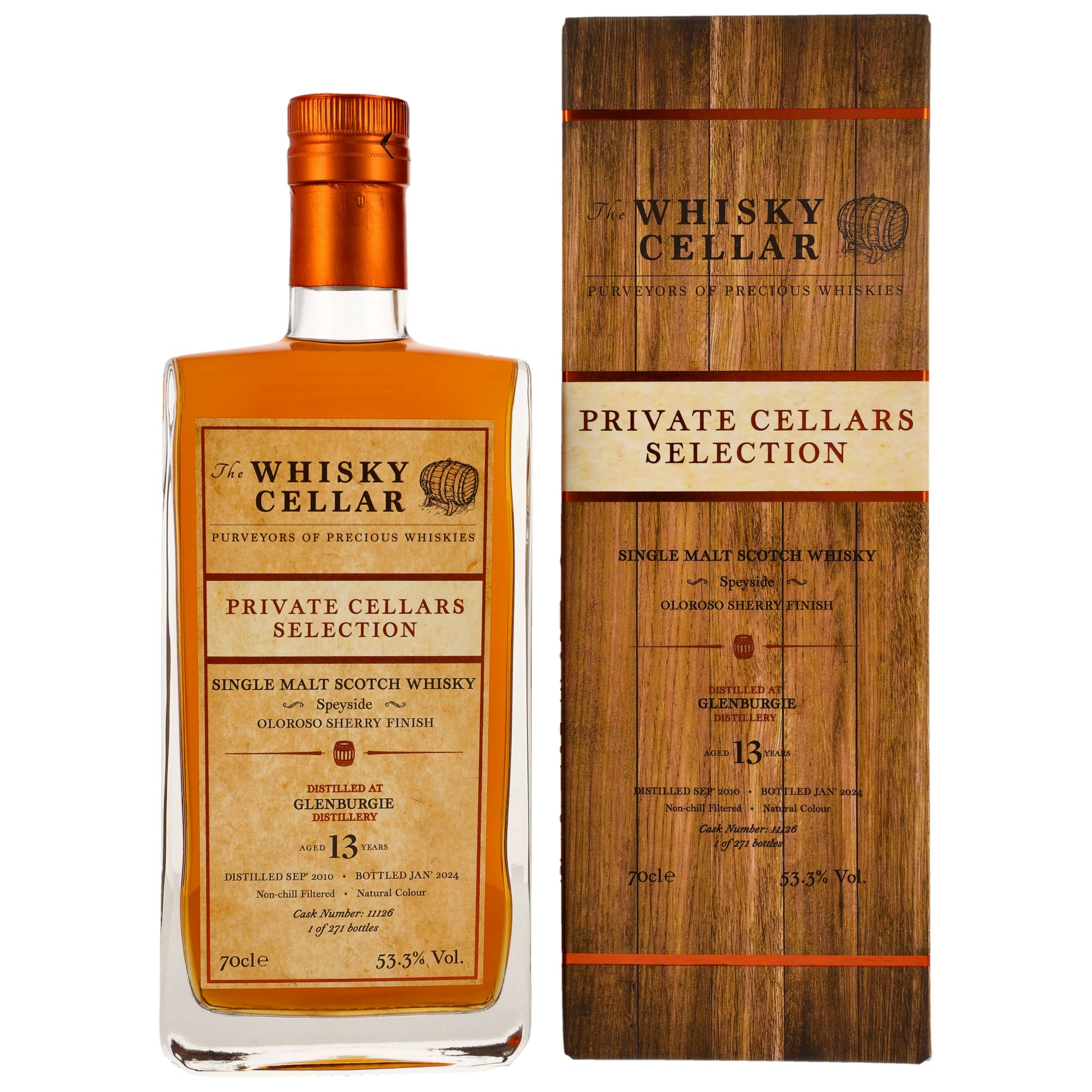 Glenburgie 2010/2024 - 13 y.o. -  #11126 (The Whisky Cellar)