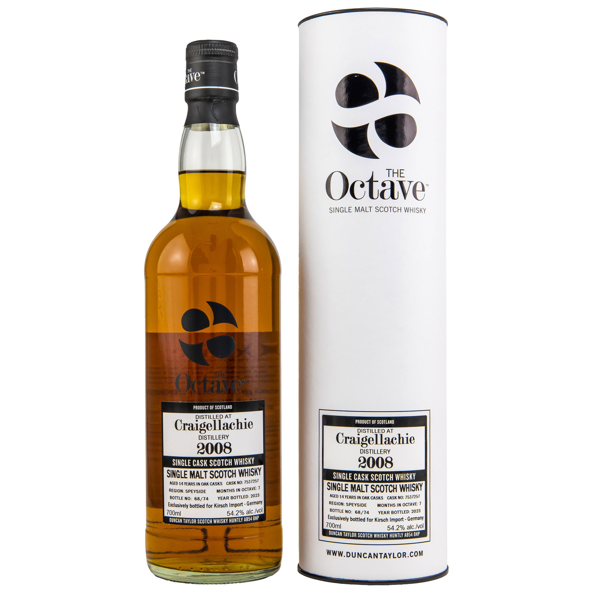 Craigellachie 2008/2023 - 14 y.o. - #7535257 - Octave (Duncan Taylor) - Kirsch Import