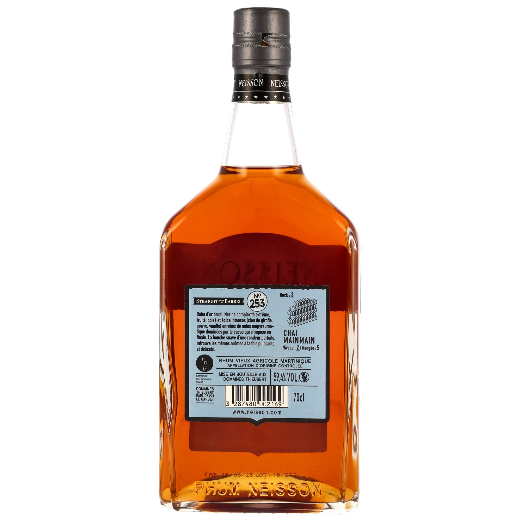 Neisson Rhum 2018/2025 - 6 y.o. - XO Full Proof no253 Chai Mainmain La Maison