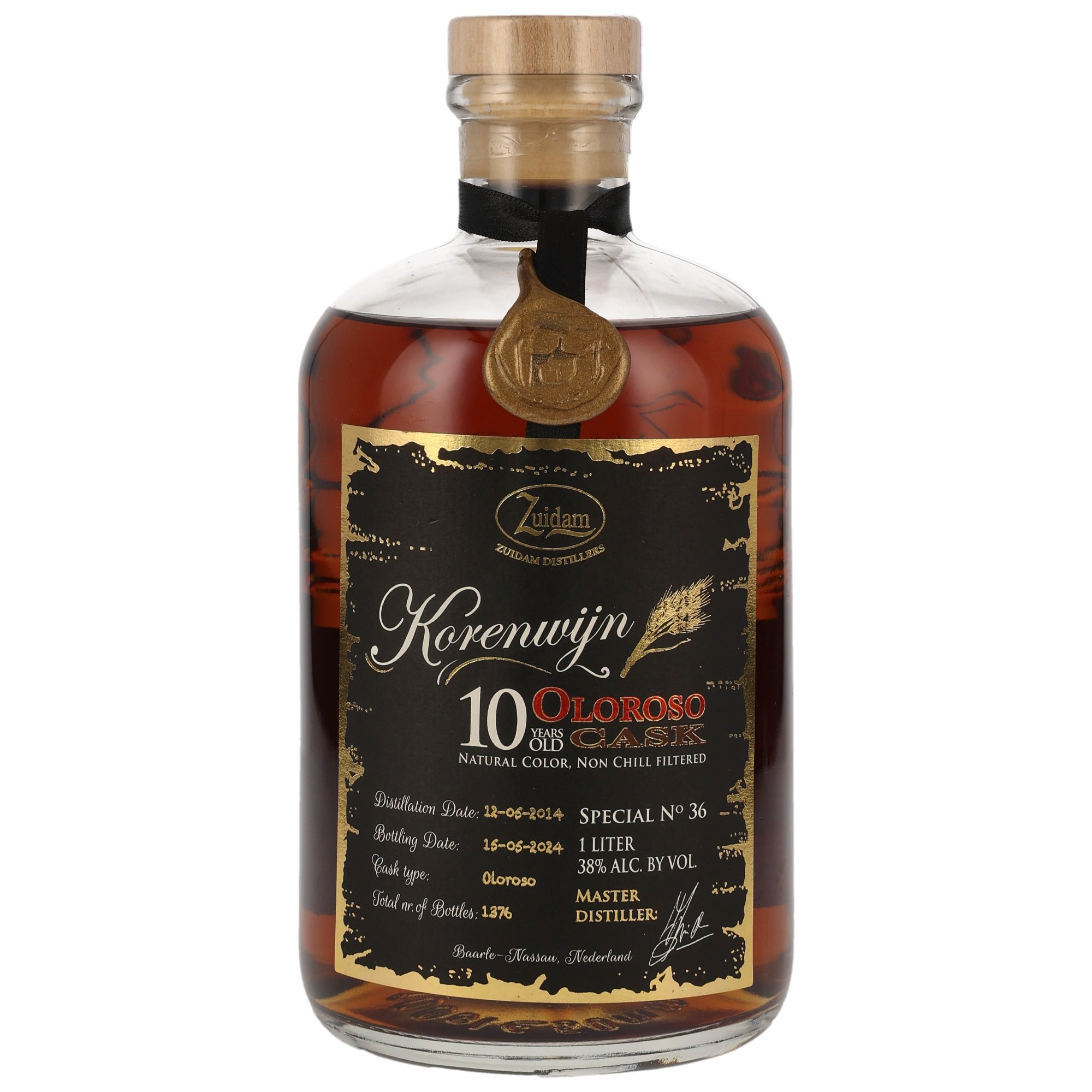 Zuidam Korenwijn Genever 2014/2024 - 10 y.o. - Oloroso Cask - Special No. 36