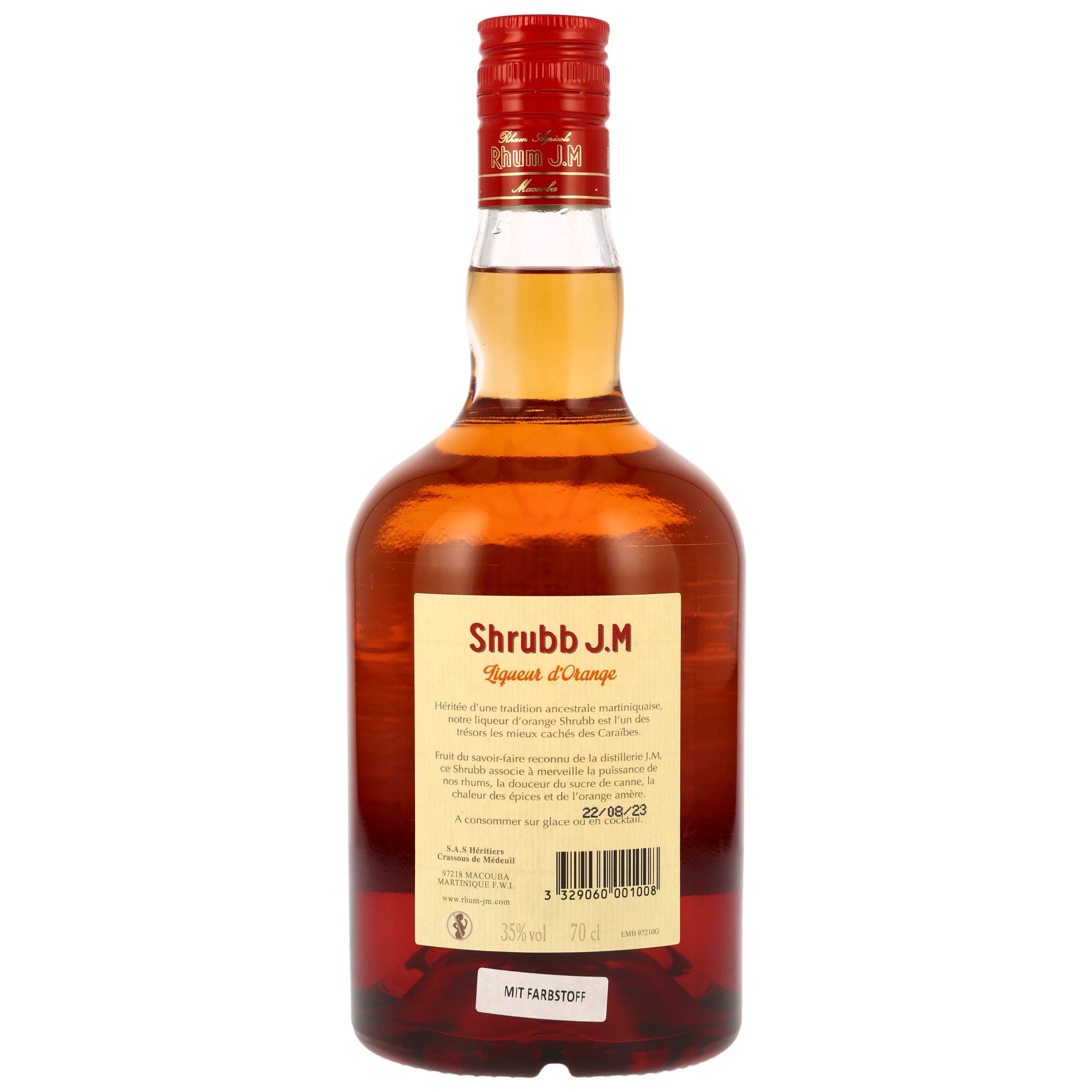 Rhum J.M Shrubb - Orange & Rum Likör
