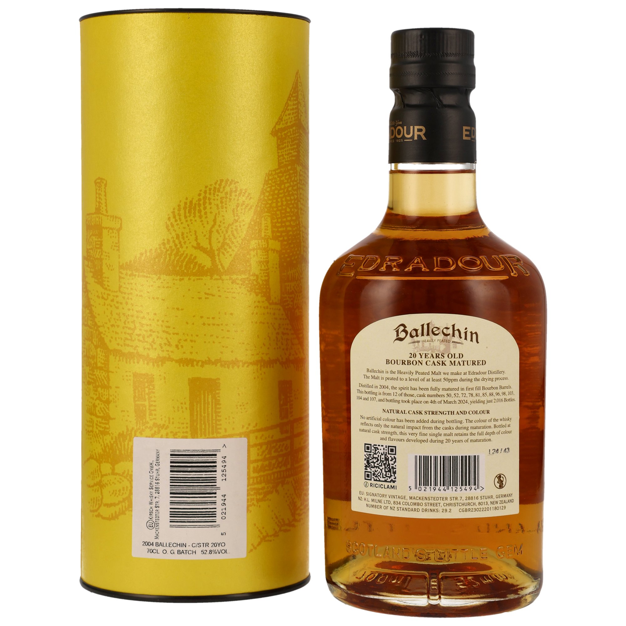 Ballechin 2004/2024 - 20 y.o. - OGD Bourbon Cask CS
