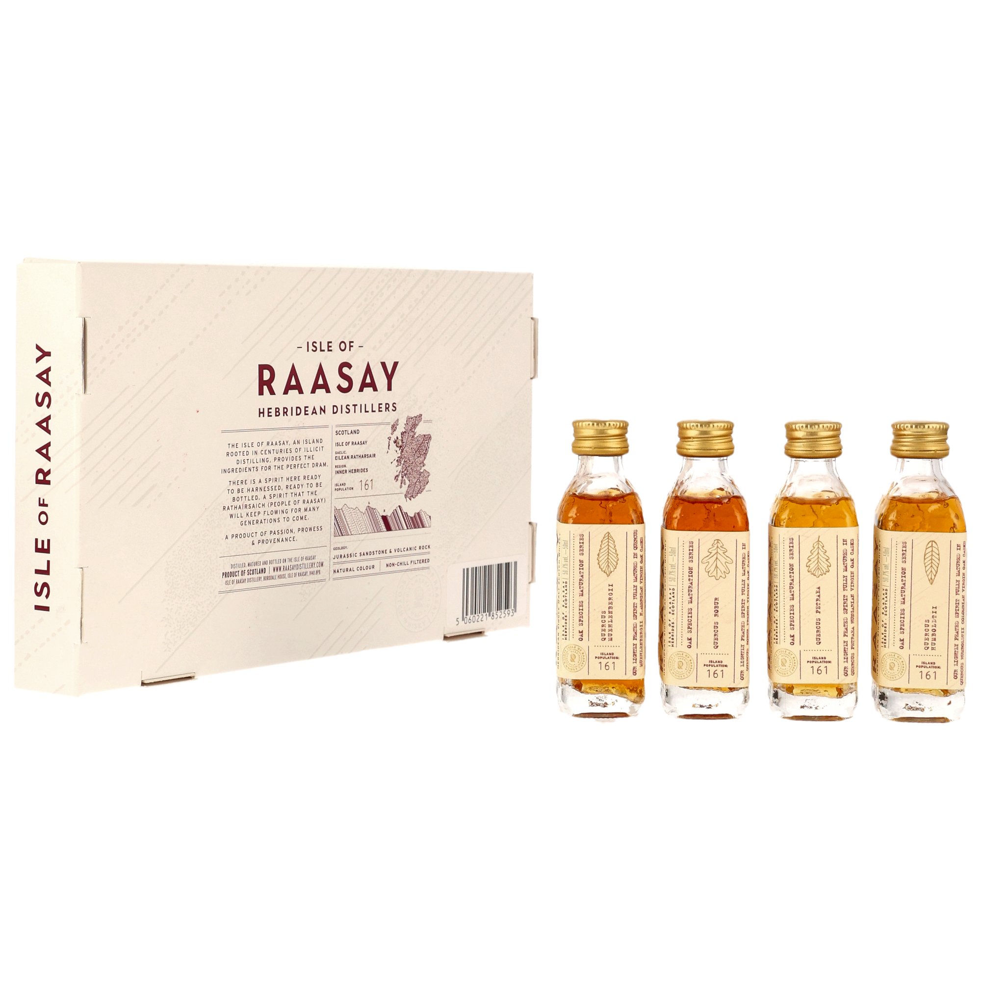 Isle of Raasay Oak Species Maturation Series 4 x 0,05l Tasting Pack