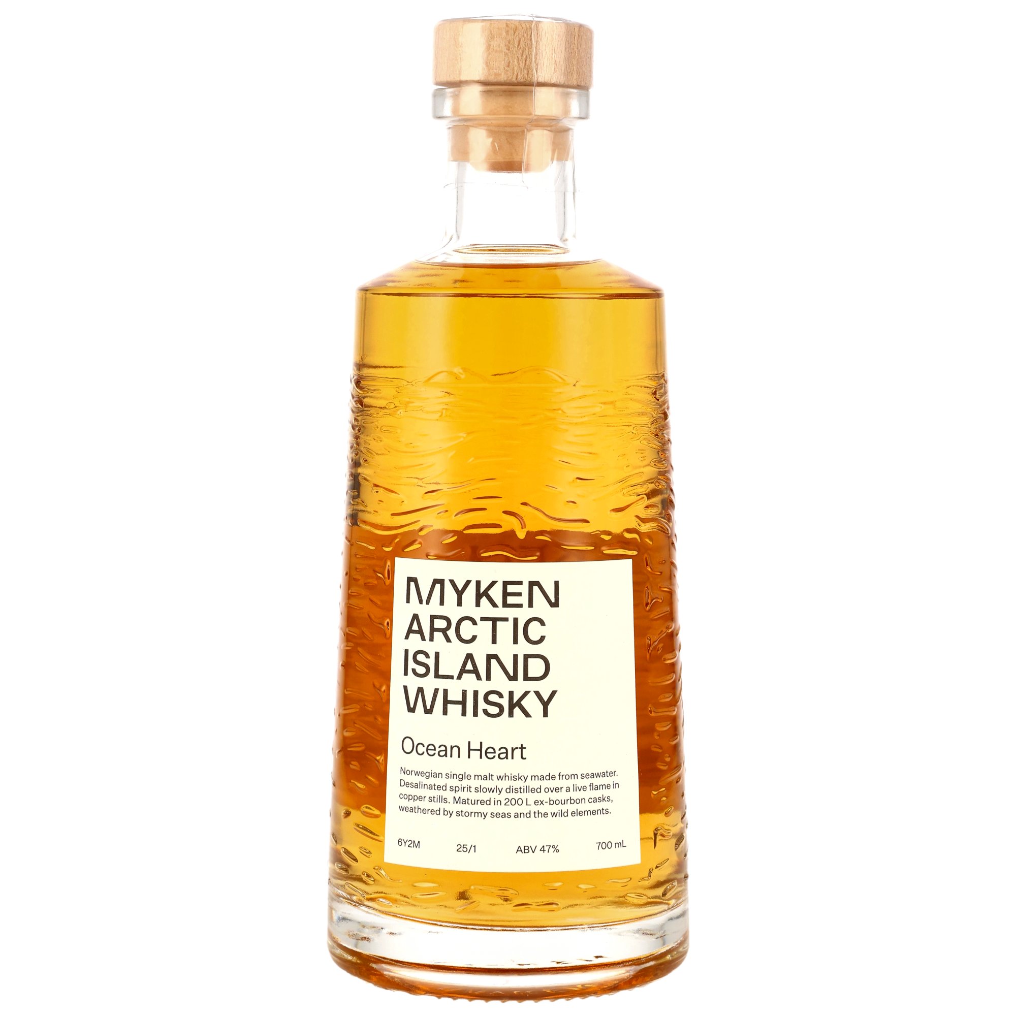 Myken Ocean Heart - Arctic Island Single Malt Whisky - 6 y.o. - Bourbon Casks