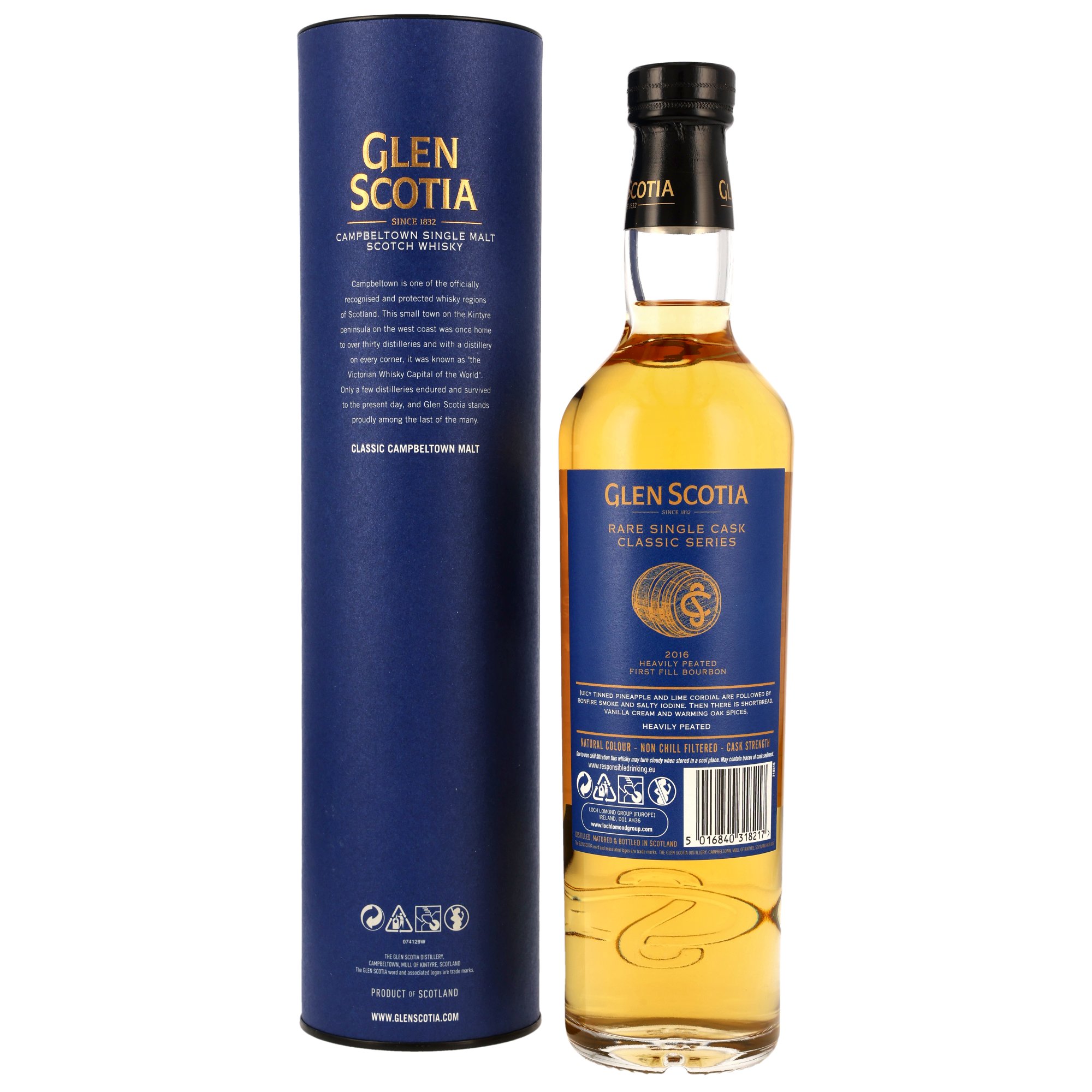 Glen Scotia 2016/2025 - 1st Fill Bourbon Cask #1461 - Behind the Blue Doors
