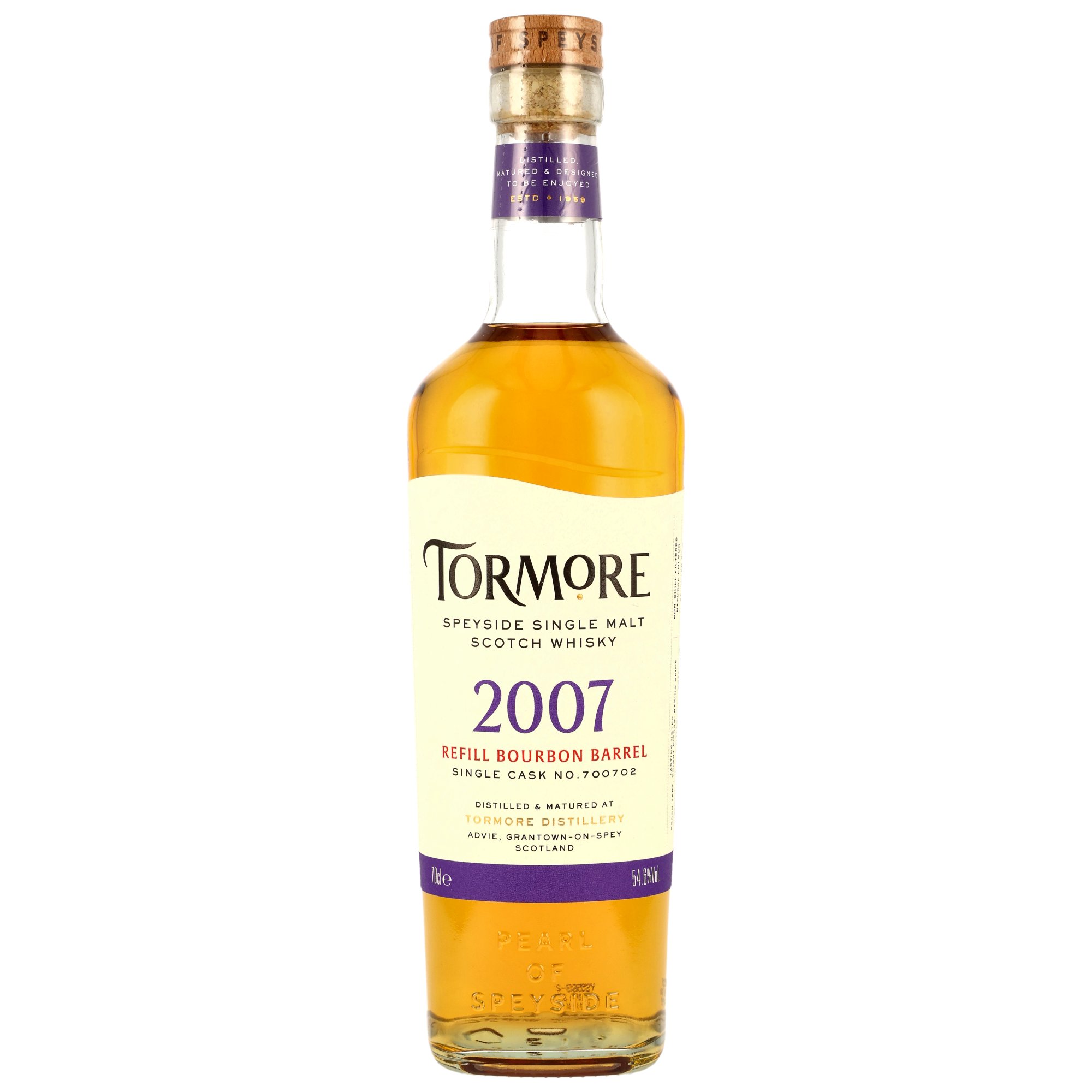 Tormore 2007/2026 - 18 y.o. - Refill Bourbon Barrel #700702 - 50th Anniversary Kirsch Import