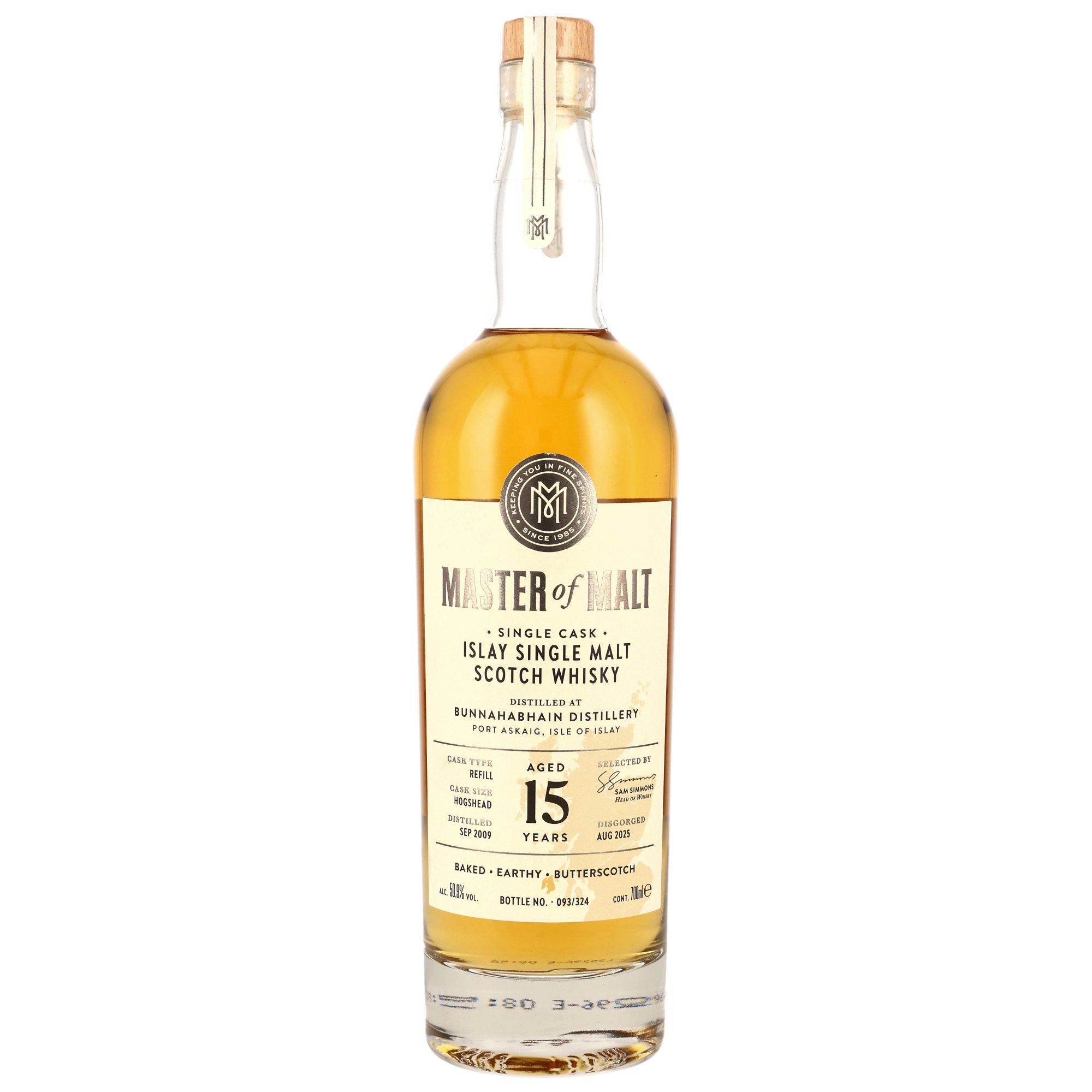 Bunnahabhain 2009/2025 - 15 y.o. - Hogshead - Master of Malt