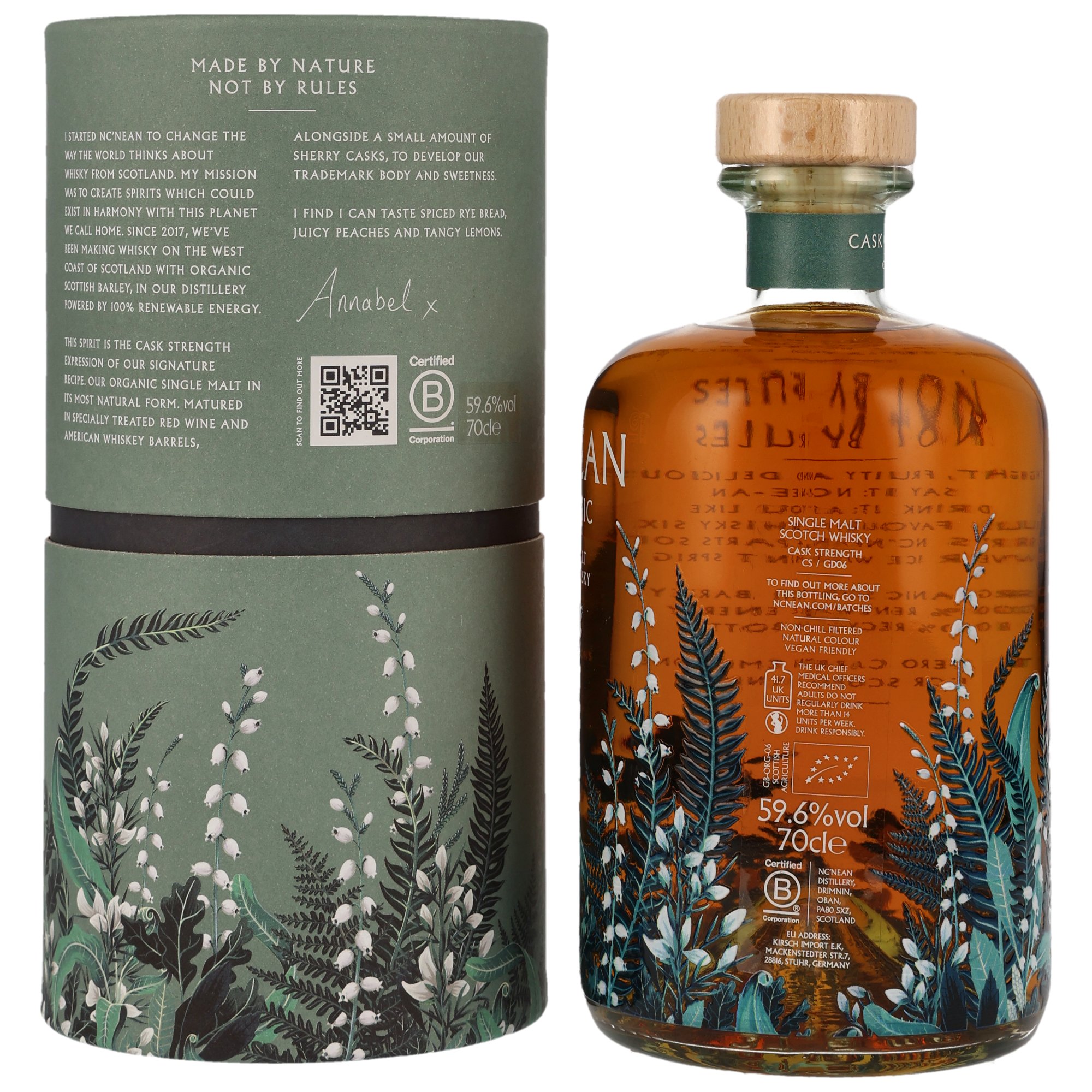 Nc'nean Organic Single Malt Whisky - Cask Strength - Batch CS/GD06