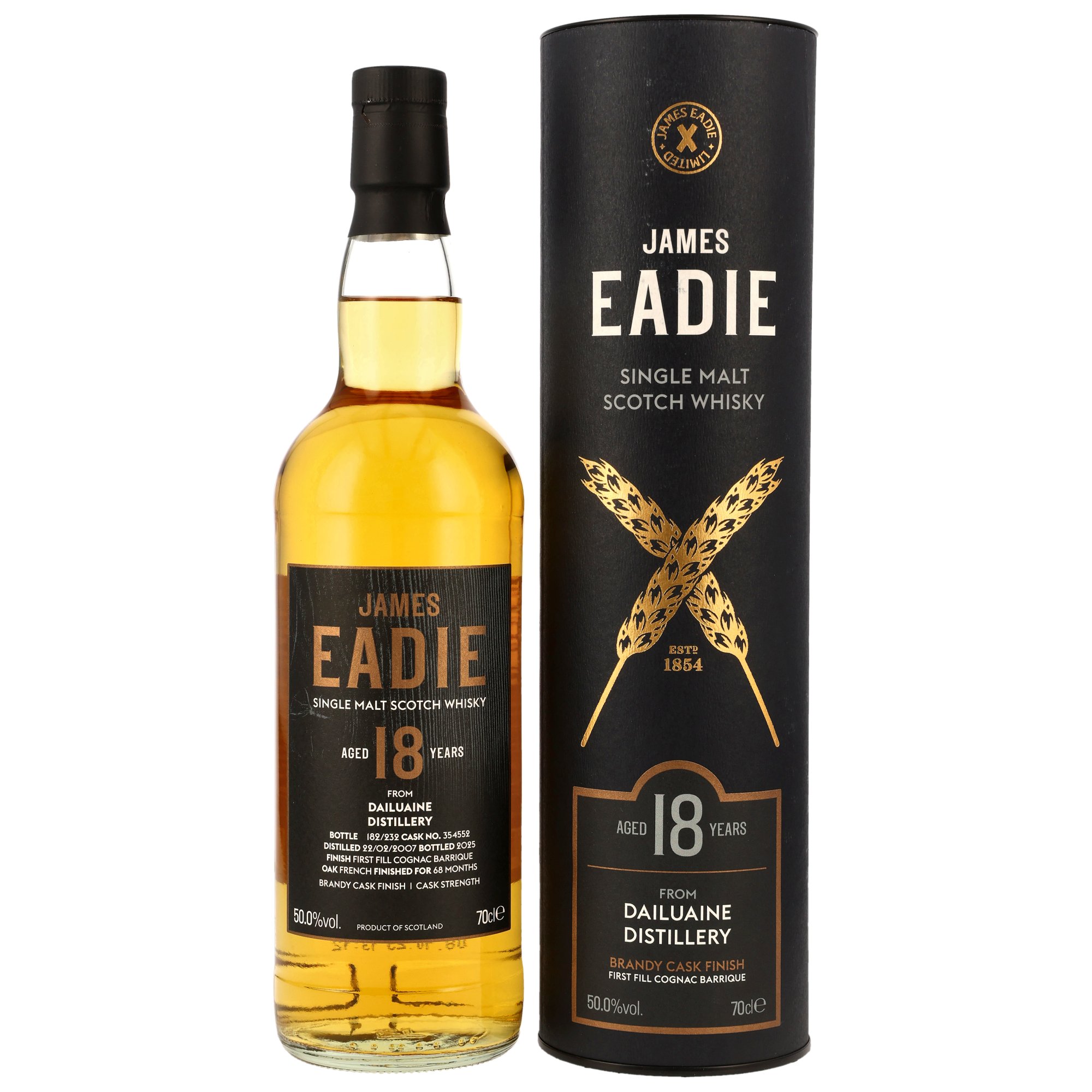Dailuaine 2007/2025 - 18 y.o. - 1st Fill Cognac Barrique #354552 - James Eadie