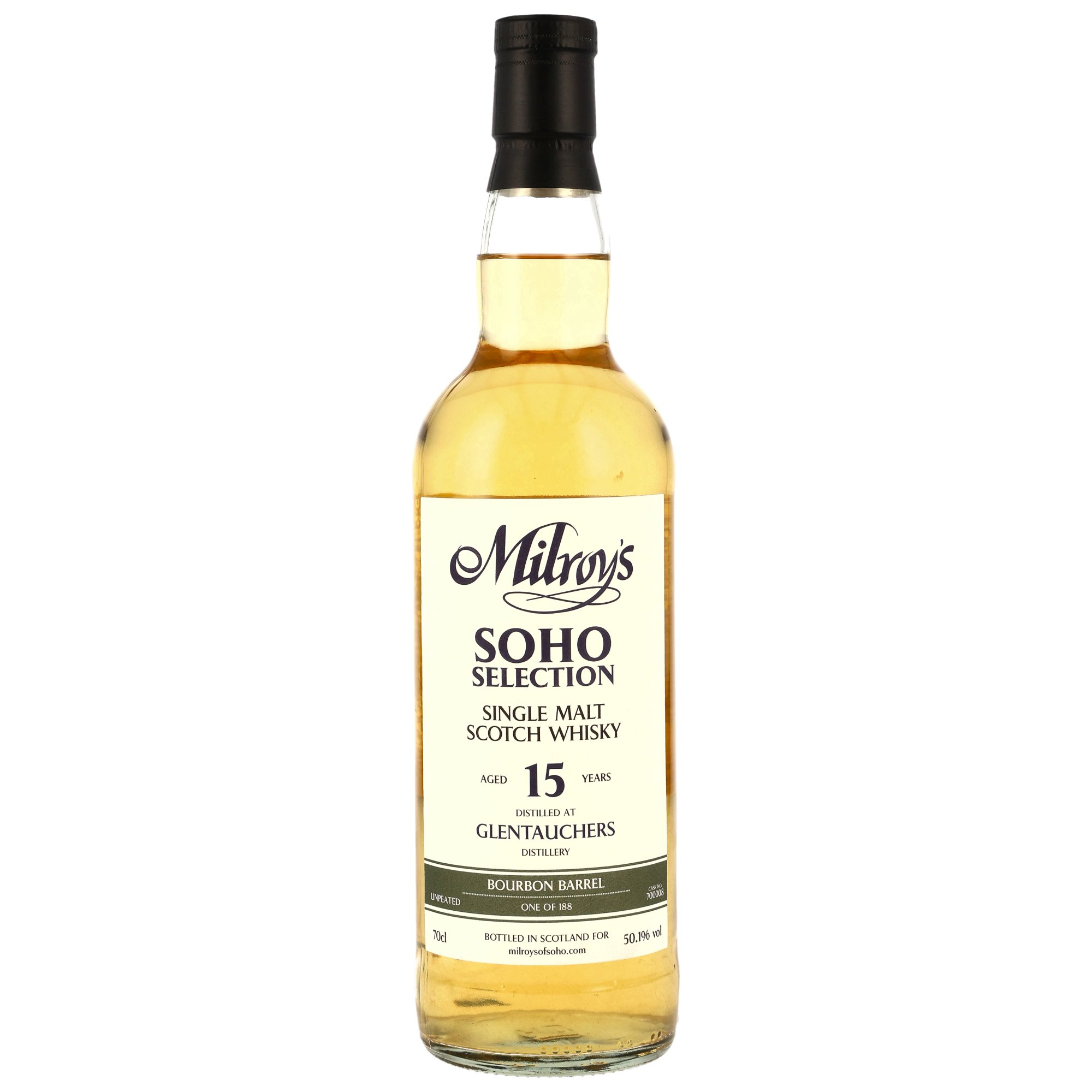 Glentauchers 2011/2026 - 15 y.o. - Bourbon Barrel #700008 - Milroys