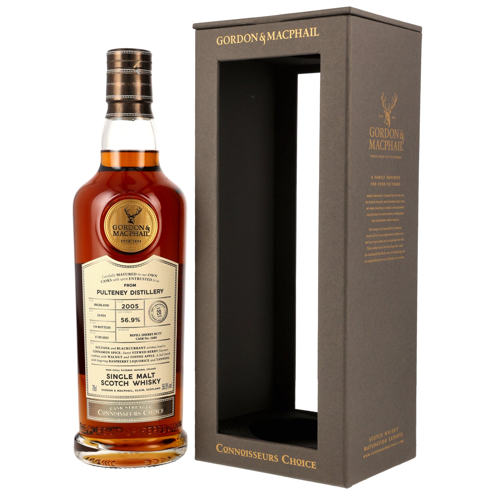 Pulteney 2005/2025 - 20 y.o. - Refill Sherry Butt #1680 - G&M CC CS