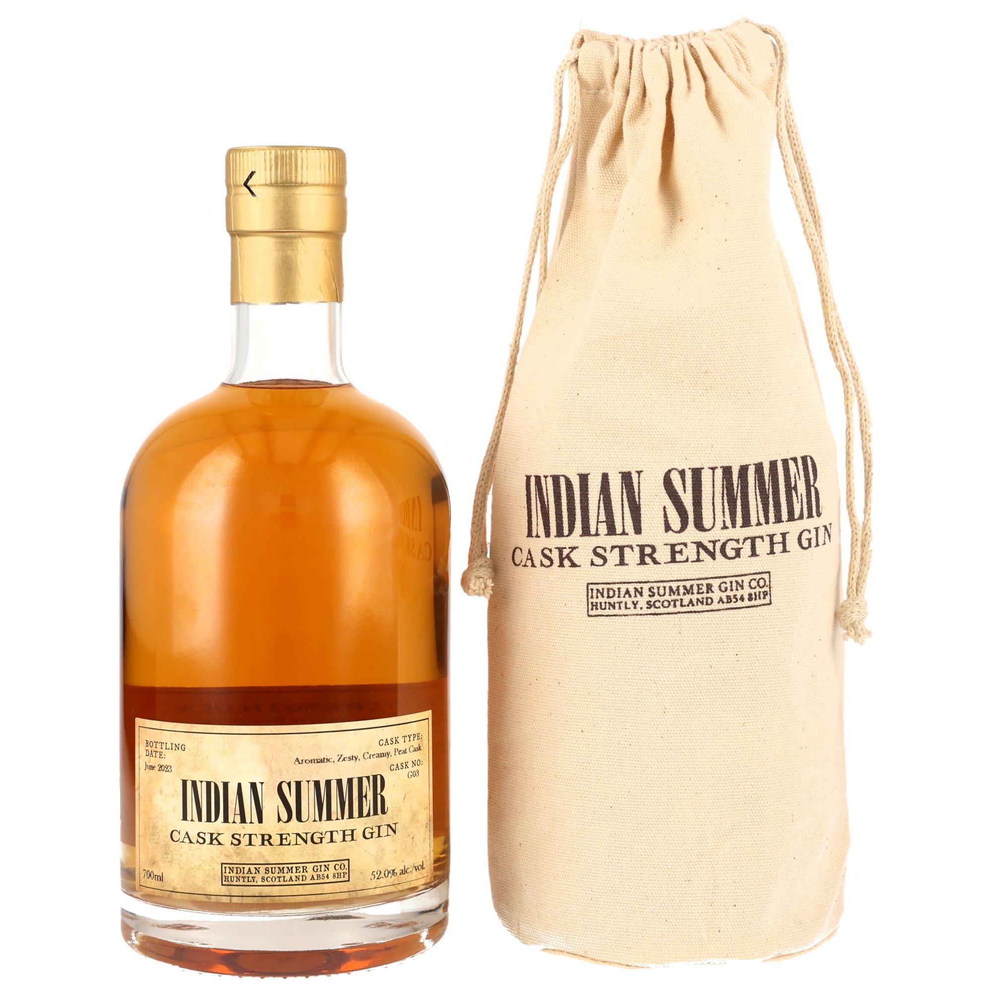 Indian Summer Cask Strength Gin - Peat Cask #G03