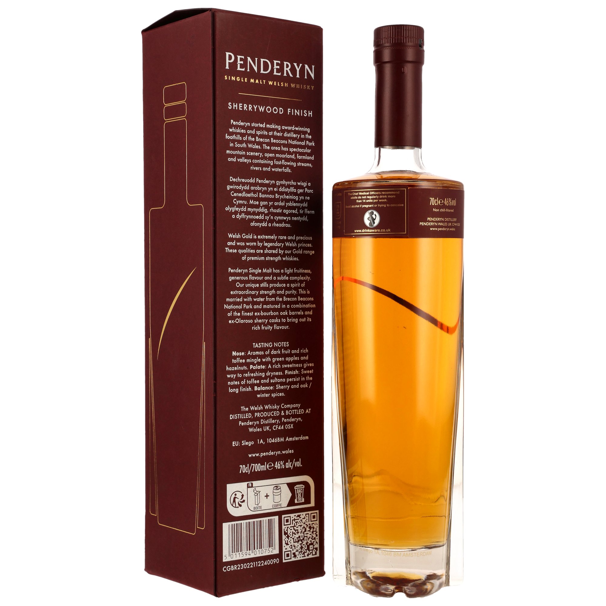 Penderyn Sherrywood Single Malt Welsh Whisky - neue Ausstattung 2026