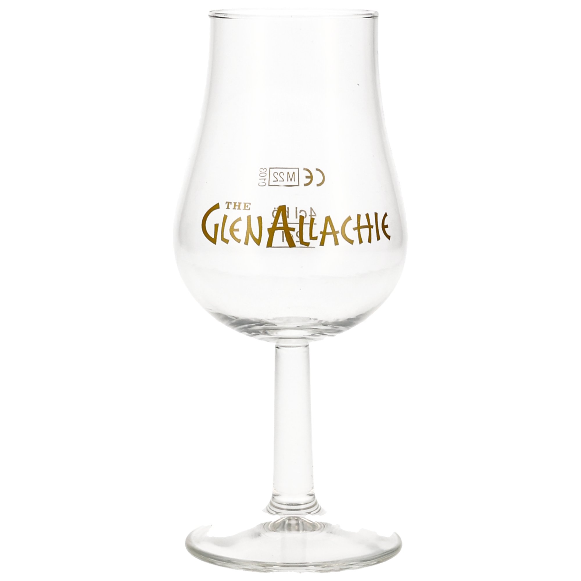 Glenallachie Tasting Glas Form Tulpe mit 2/4cl Eichstrich mit Aufdruck ohne Deckel