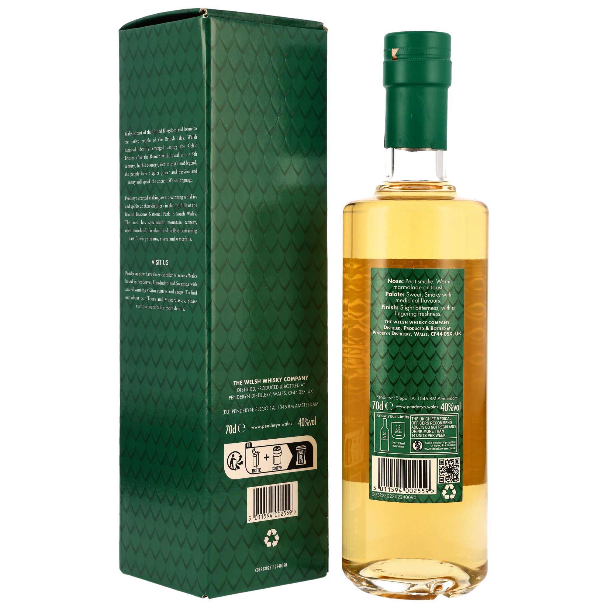 Penderyn Celt Peaty & Citrusy - 40%