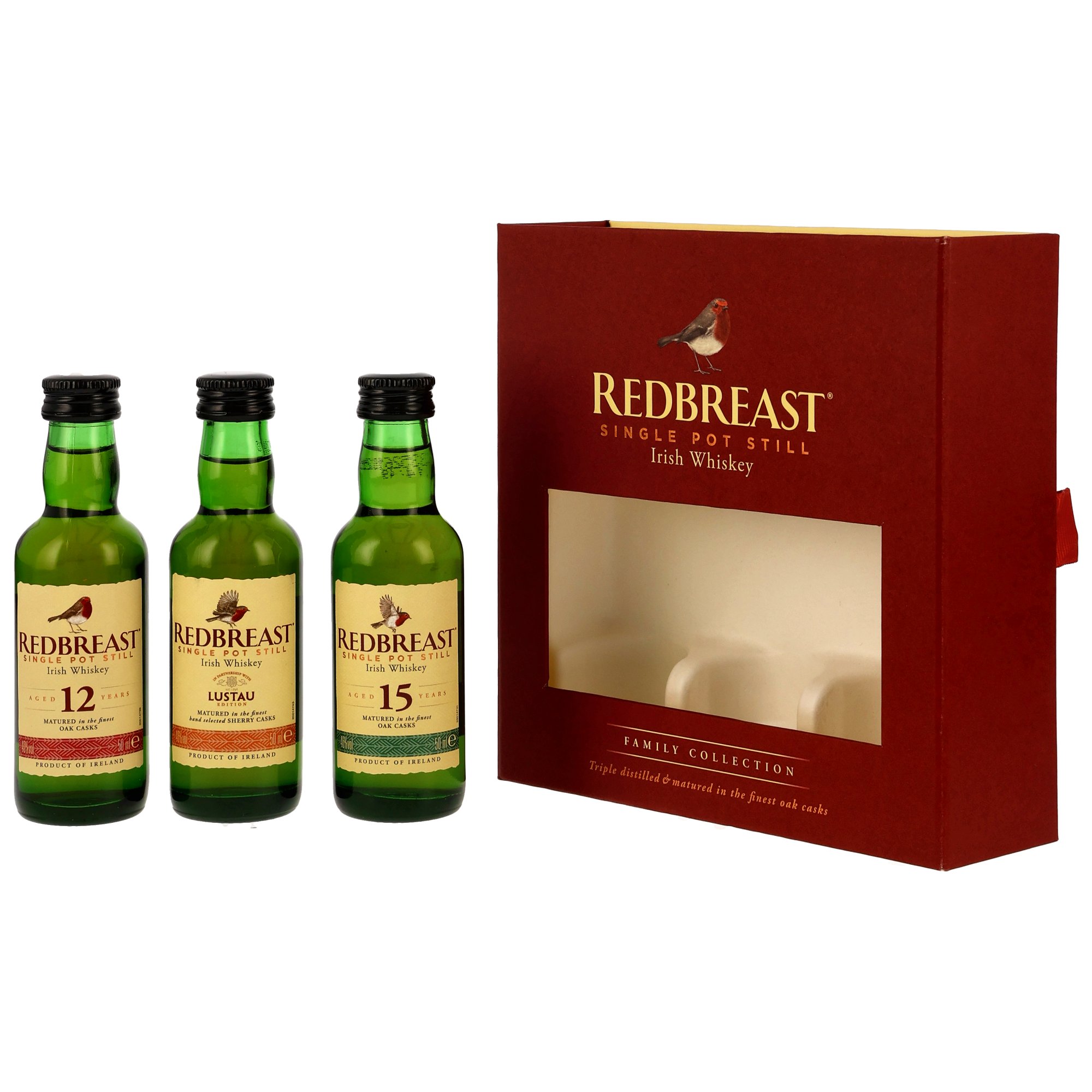 Redbreast Family Collection Miniaturen 3x0,05l (12yo/15yo/Lustau)
