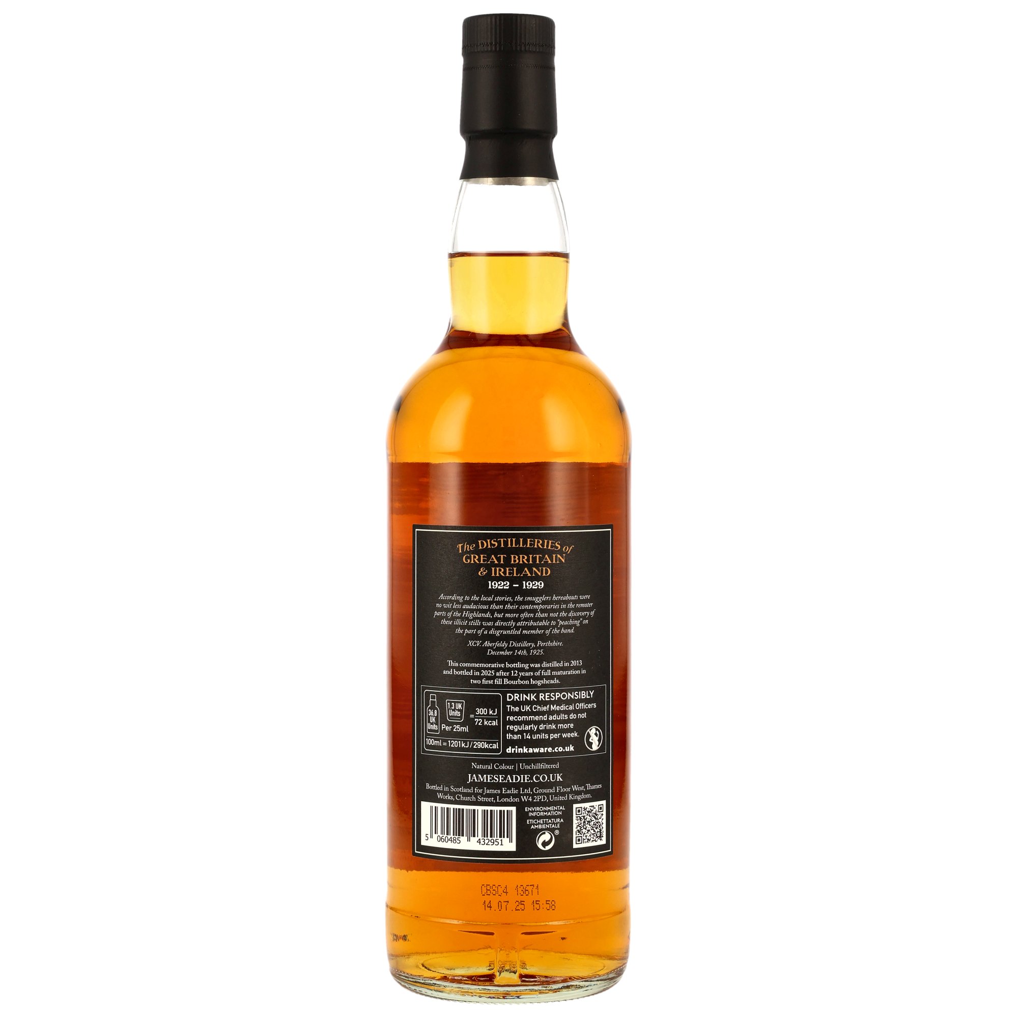 Aberfeldy 2013/2025 - 12 y.o. - First Fill Bourbon Hogsheads James Eadie