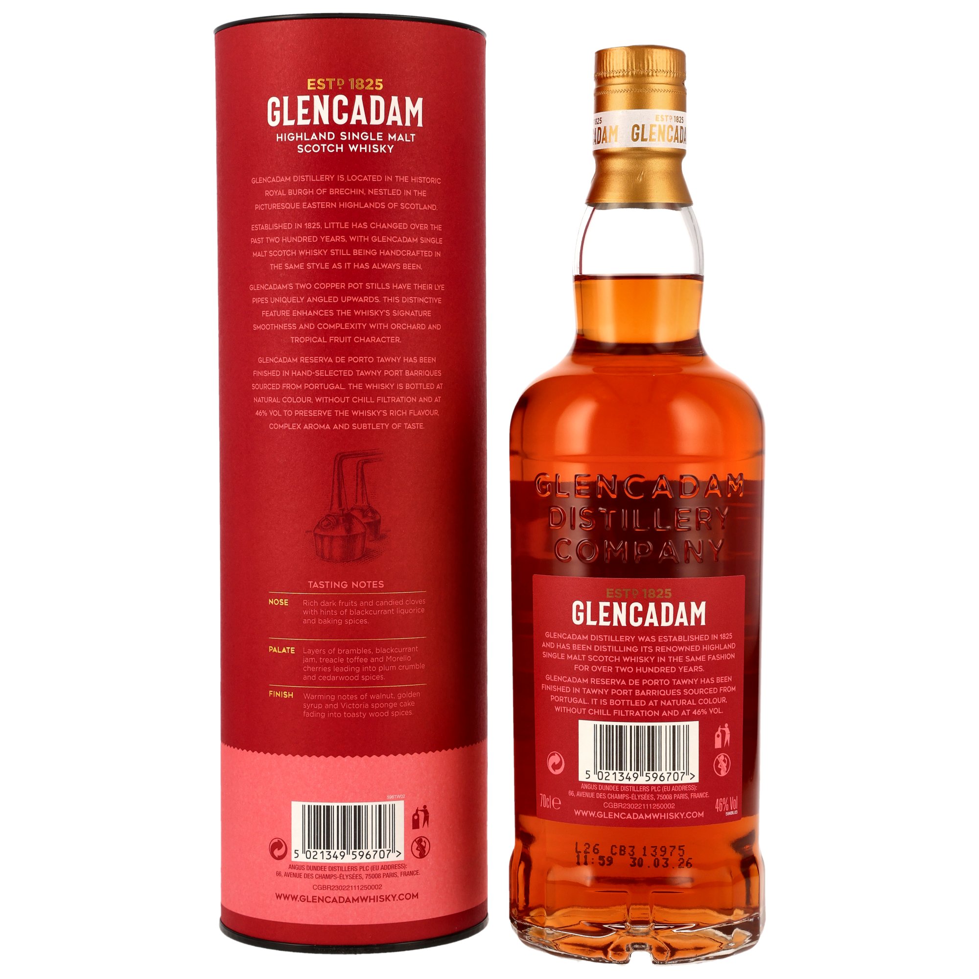 Glencadam Reserva de Porto Tawny - Tawny Port Cask Finish - Neue Ausstattung 2026