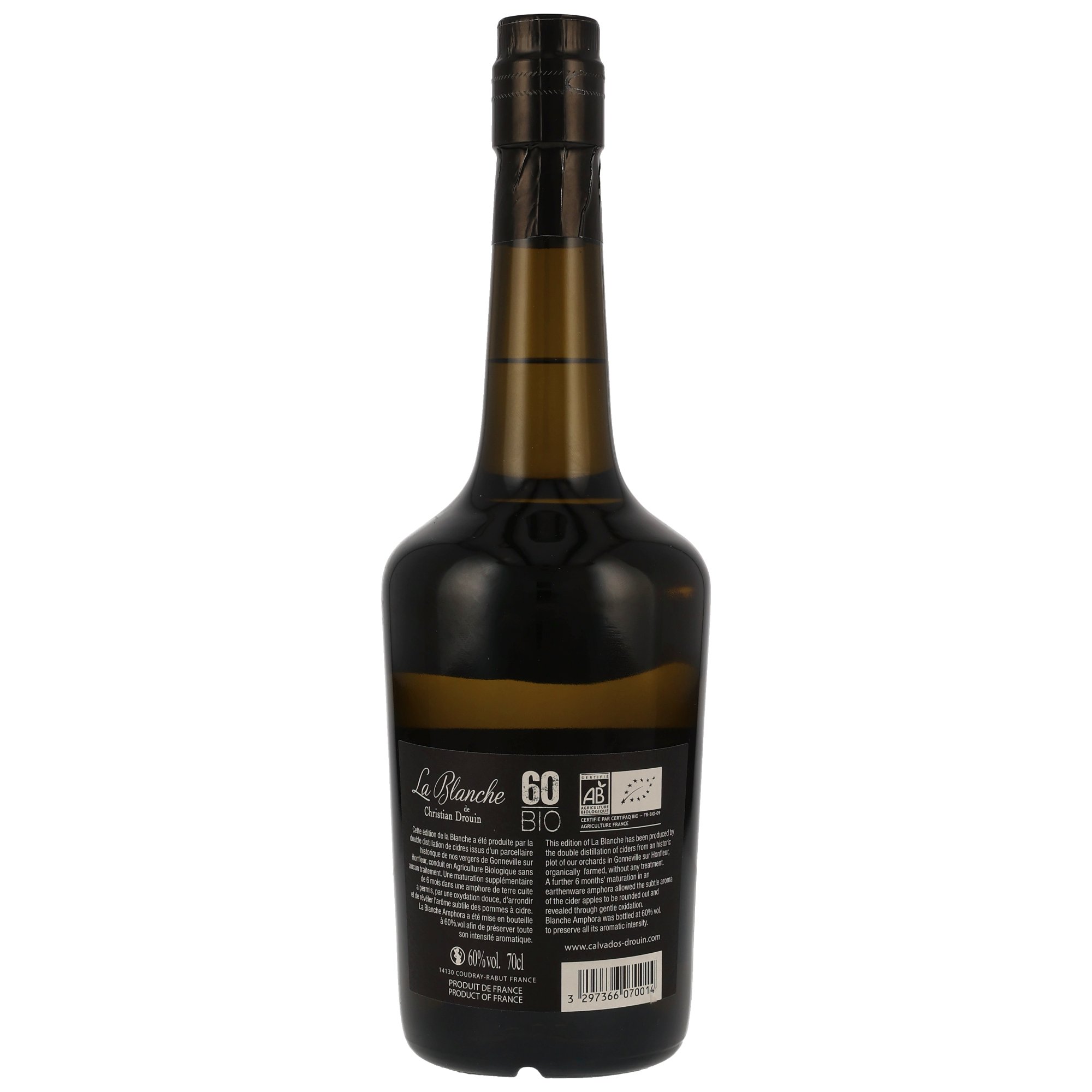 Christian Drouin La Blanche Amphora 60 BIO Eau de vie de cidre