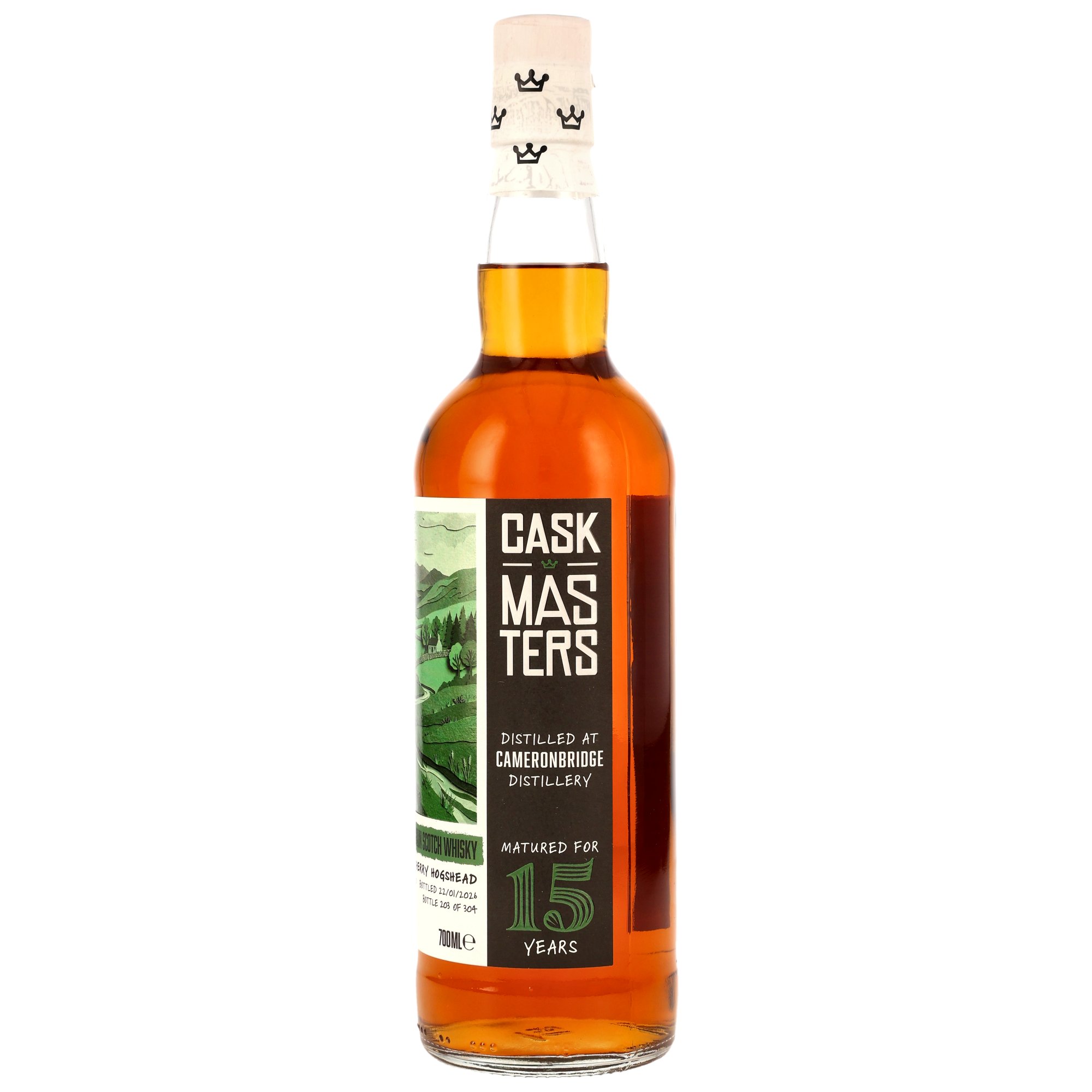 Cameronbridge 2010/2026 - 15 y.o. - 2nd Fill Sherry HHD #354883/2010 - Cask Masters - Brave New Spirits