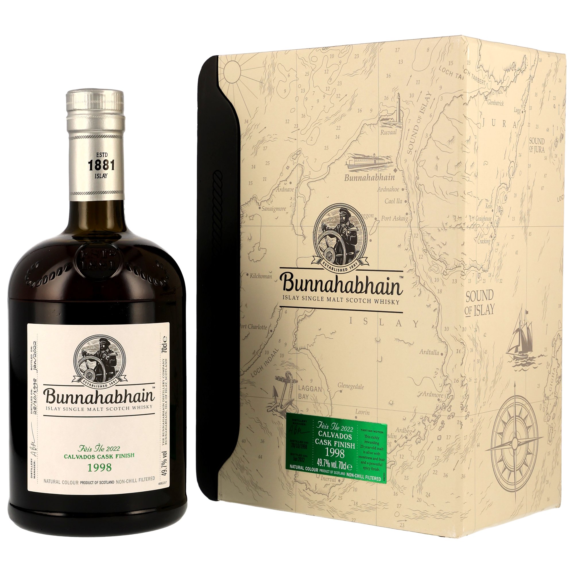 Bunnahabhain 1998/2022 - 23 y.o. - Calvados Cask Finish Feis Ile 2022