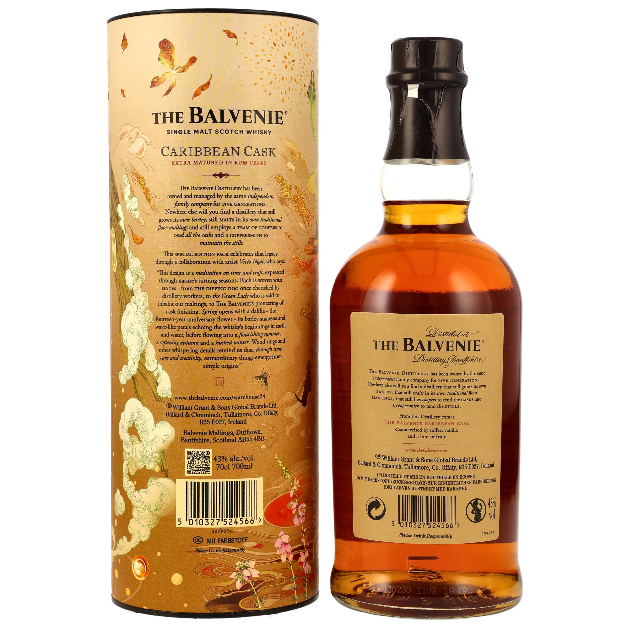 Balvenie 14 y.o. Caribbean Rum Cask - Limited Edition Victo Ngai