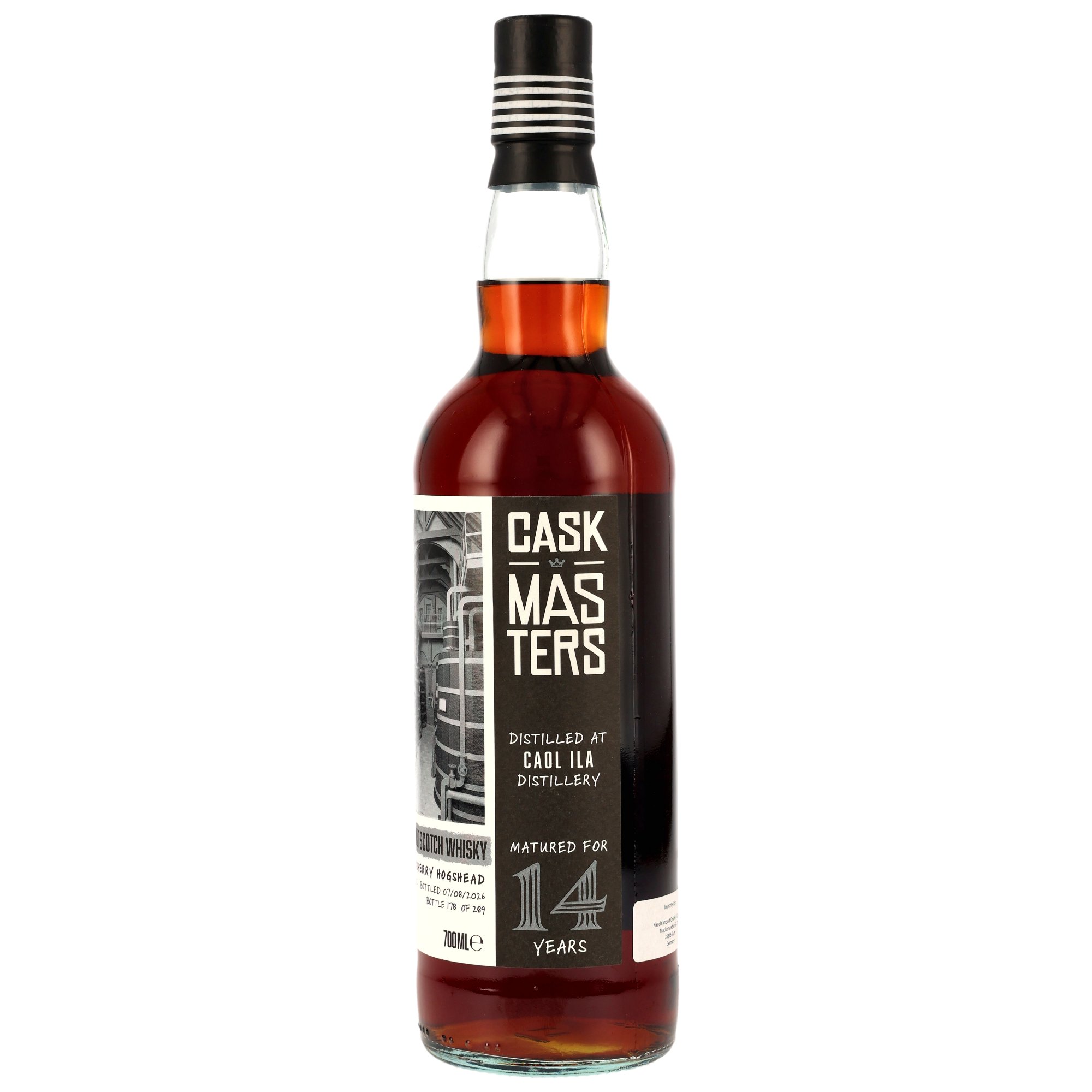 Caol Ila 2012/2026 - 14 y.o. - 1st Fill PX Sherry Cask #301053/2012 - Cask Masters - Brave New Spirits