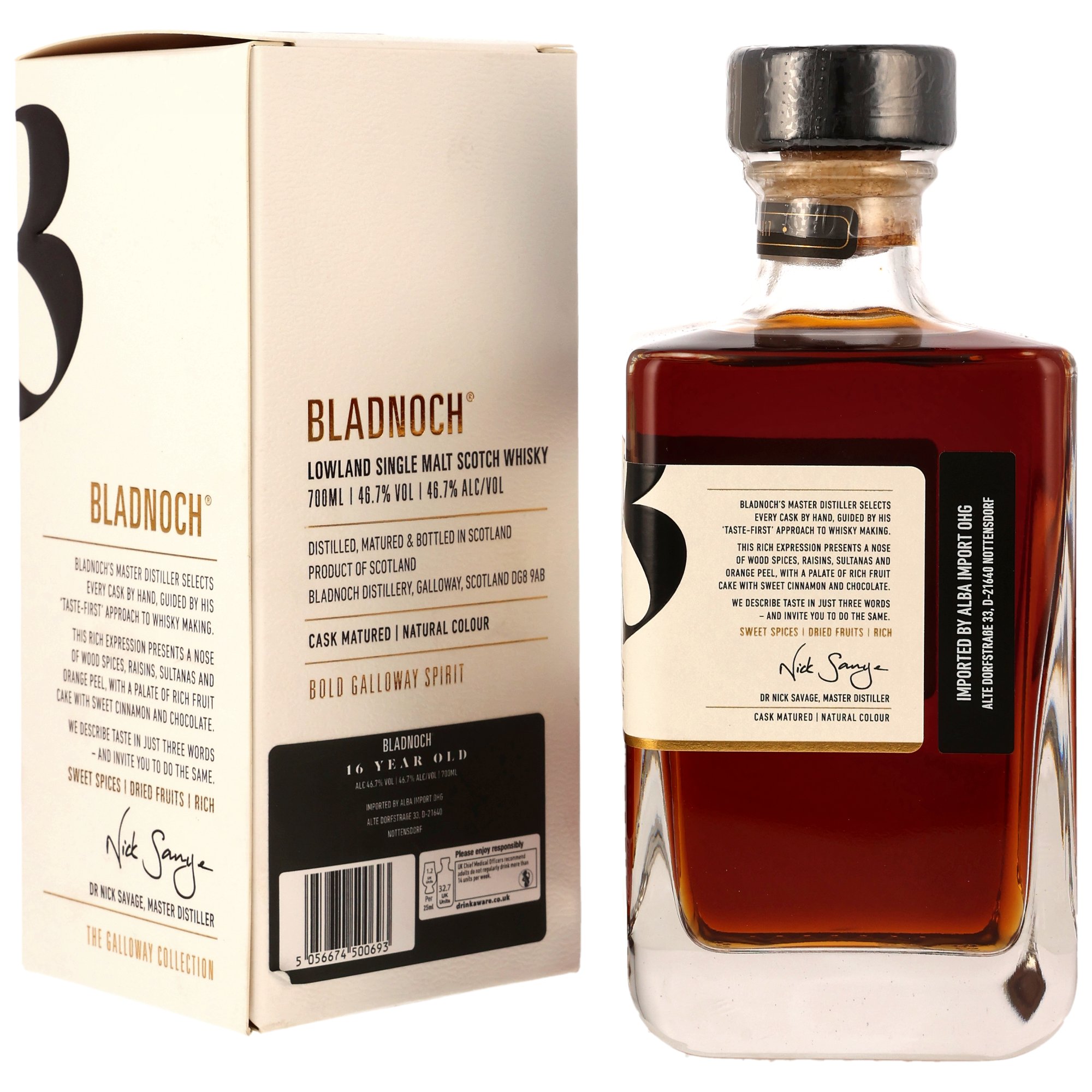 Bladnoch 16 y.o. Oloroso Sherry Cask - The Galloway Collection Neue GP