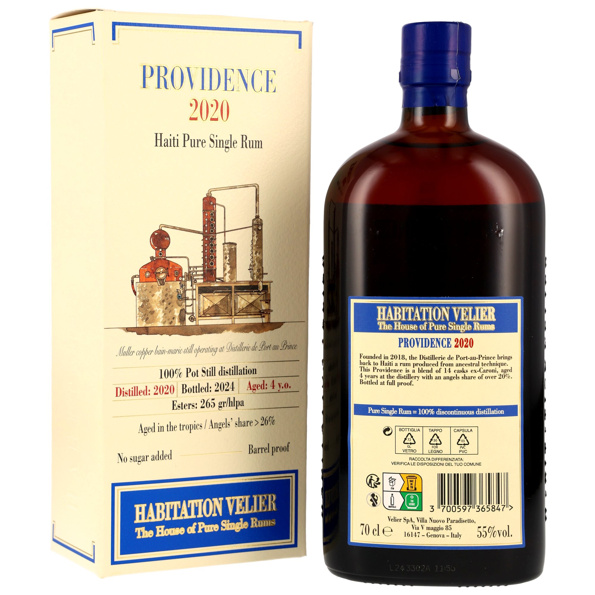 Providence 2020/2024 - 4 y.o. - Haitian Pure Single Rum - Habitation Velier
