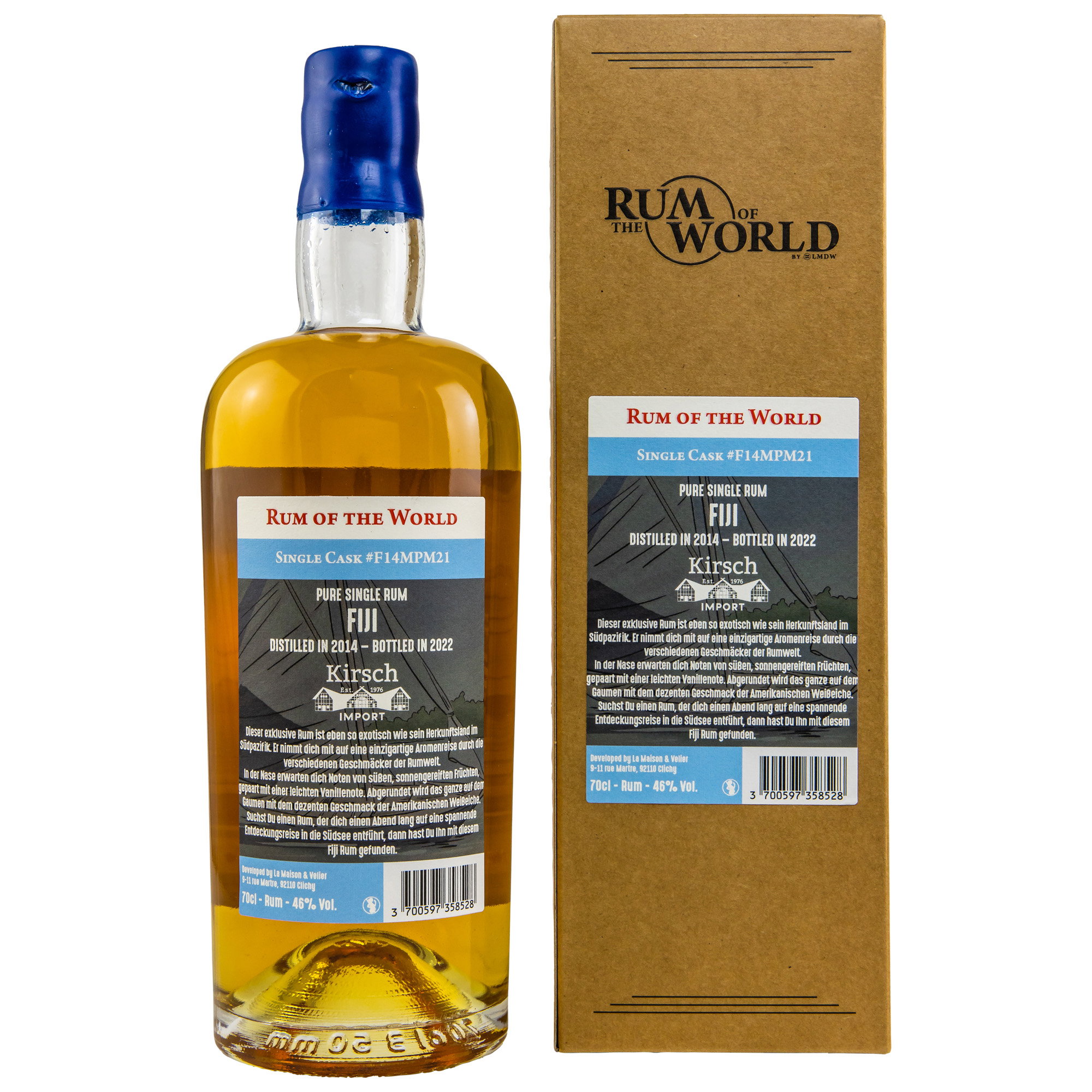 Rum of the World 2014/2022 - 7 y.o. - #F14MPM21 (Fiji 2014) - Kirsch