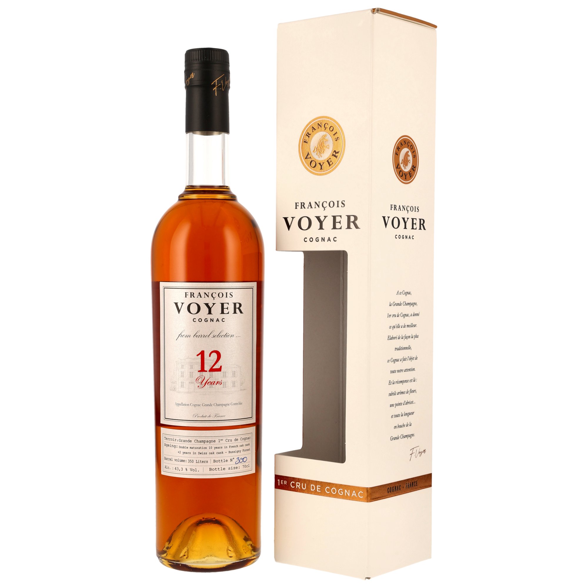 Francois Voyer -  Grande Champagne 12 Years - From the Barrel