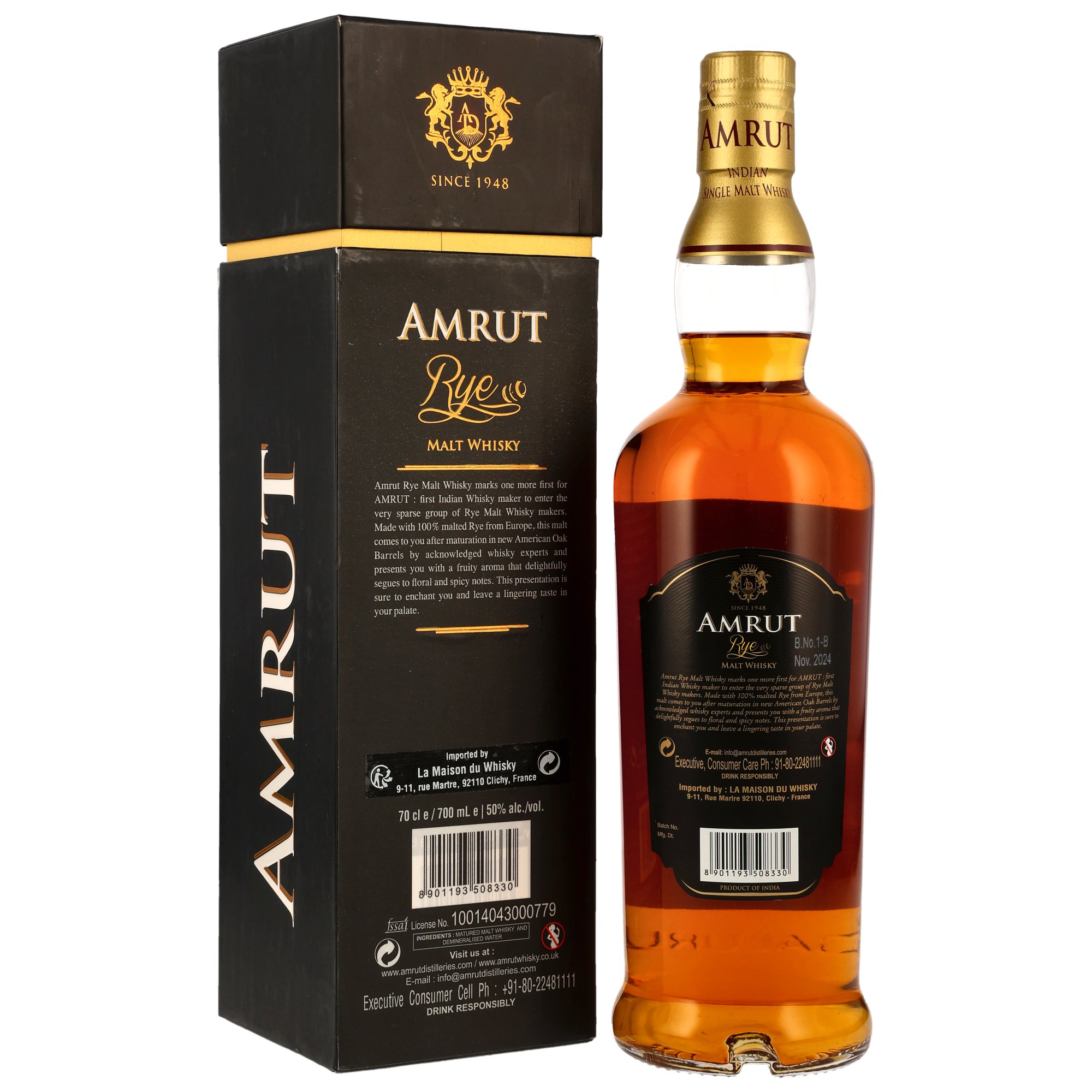Amrut Rye Malt Whisky