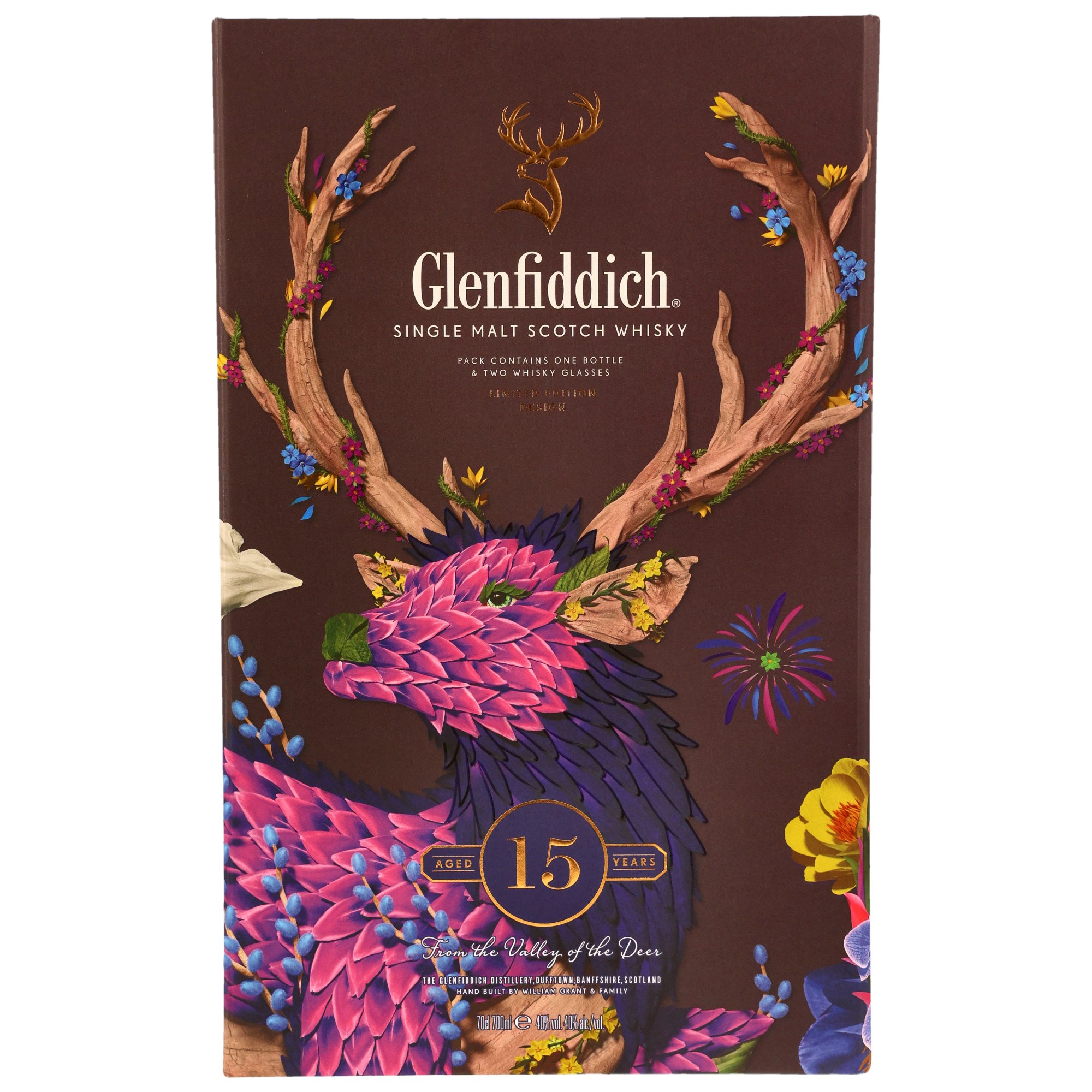 Glenfiddich Solera 15 y.o. + 2 Gläser Neue Ausstattung
