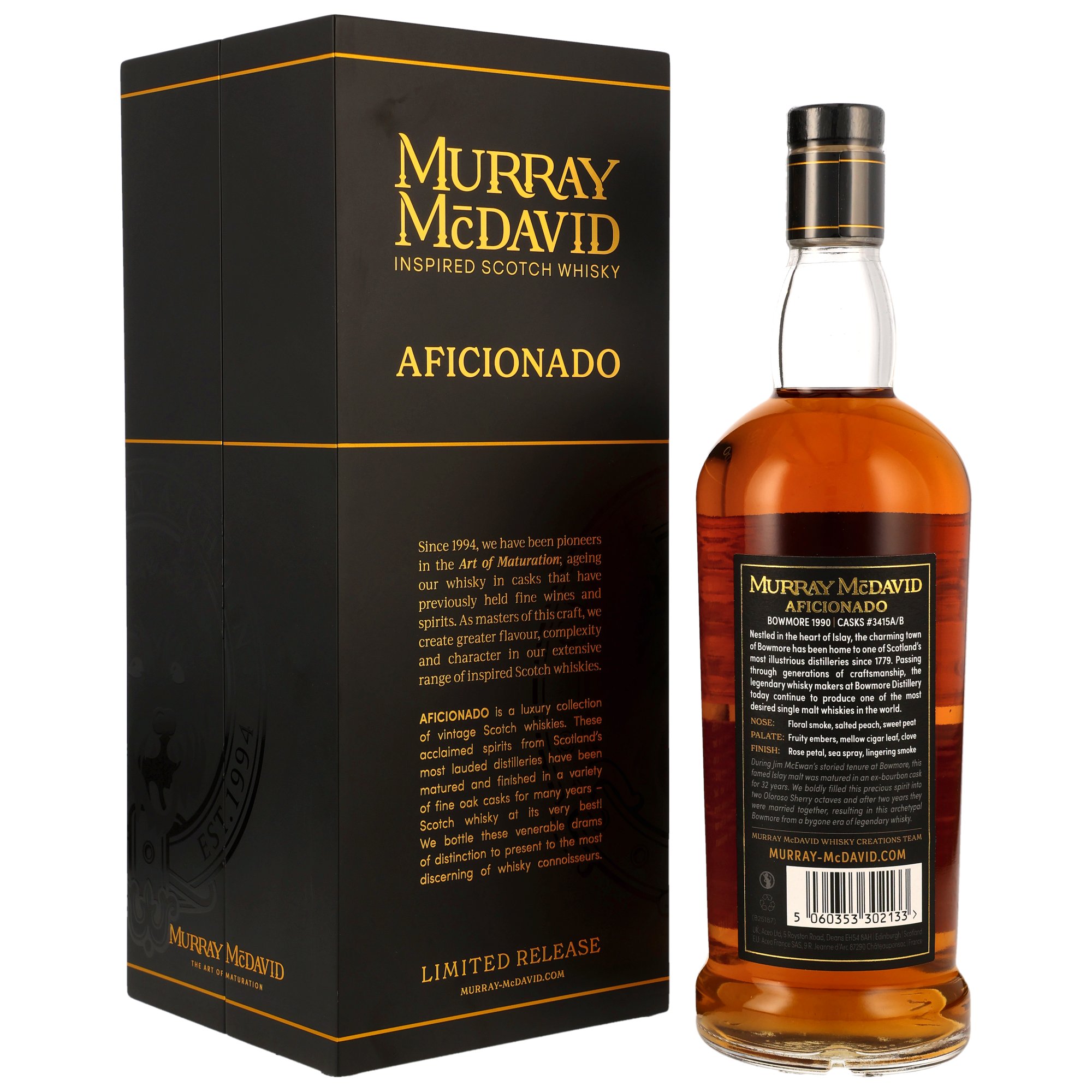 Bowmore 1990/2025 - 34 y.o. - Aficionado - Oloroso Sherry Octaves Finish - Murray McDavid