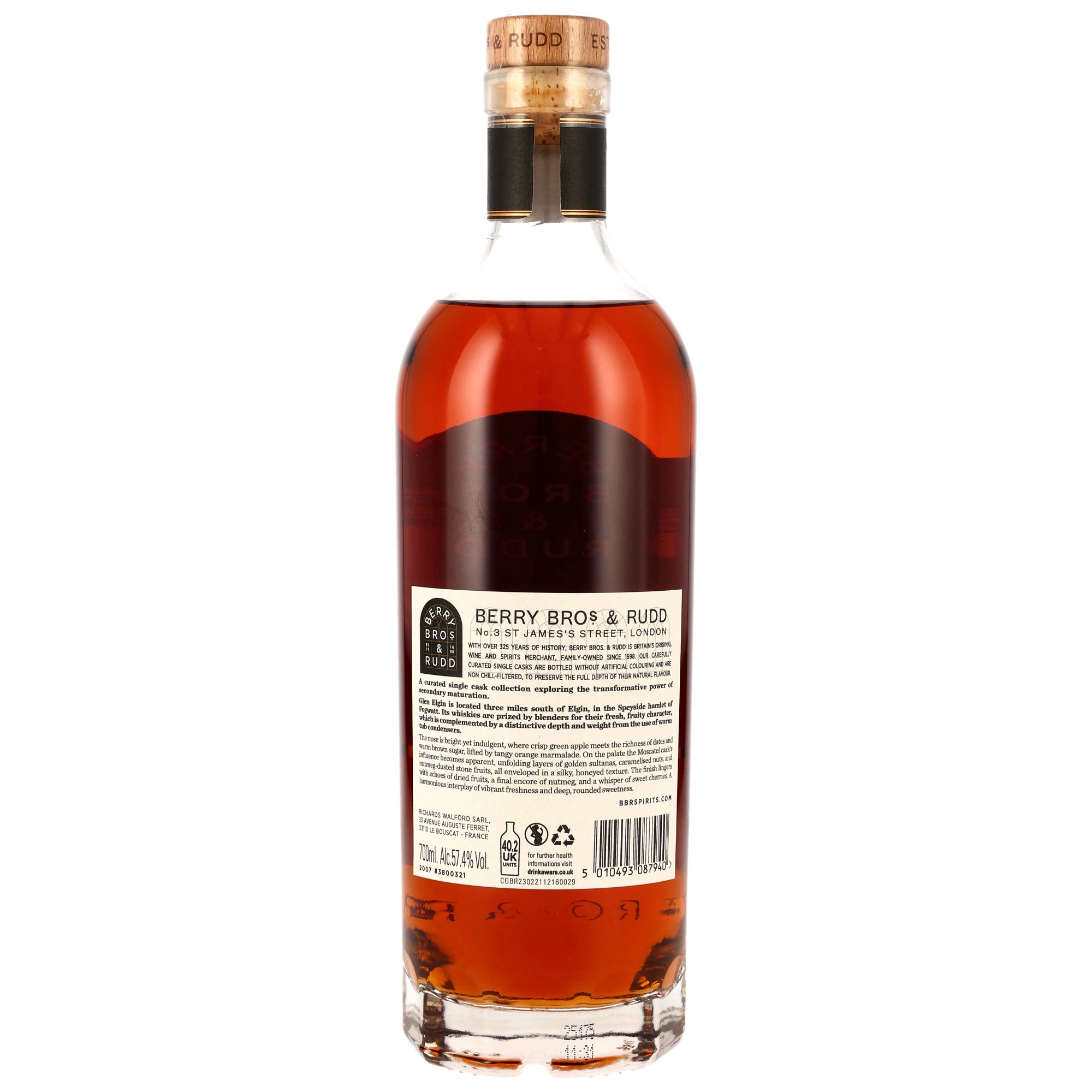 Glen Elgin 2007/2025 - 18 y.o. - Moscatel Cask Finish #3800321 (Berry Bros & Rudd)