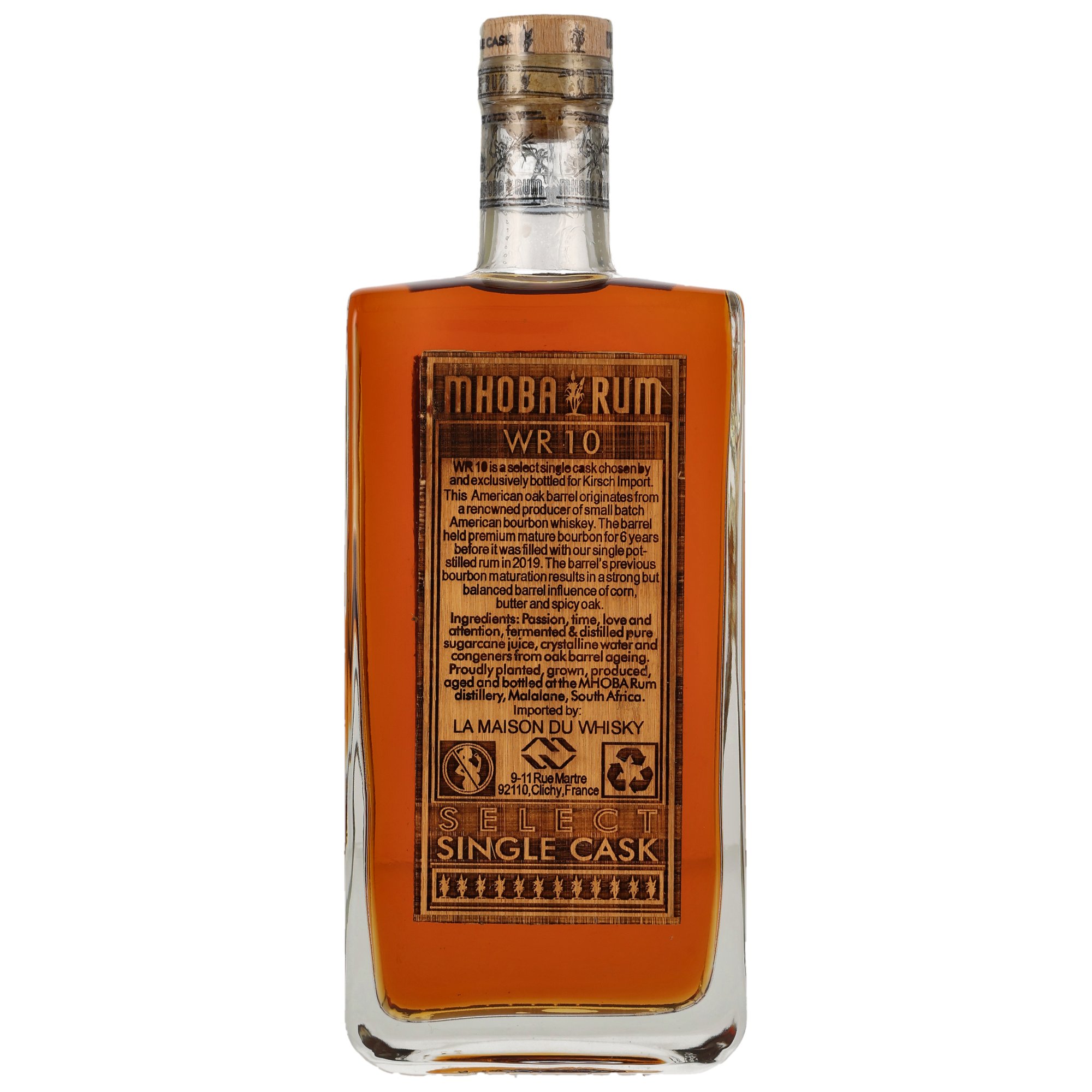 Mhoba Rum 2019/2023 Woodford Bourbon Cask - Kirsch