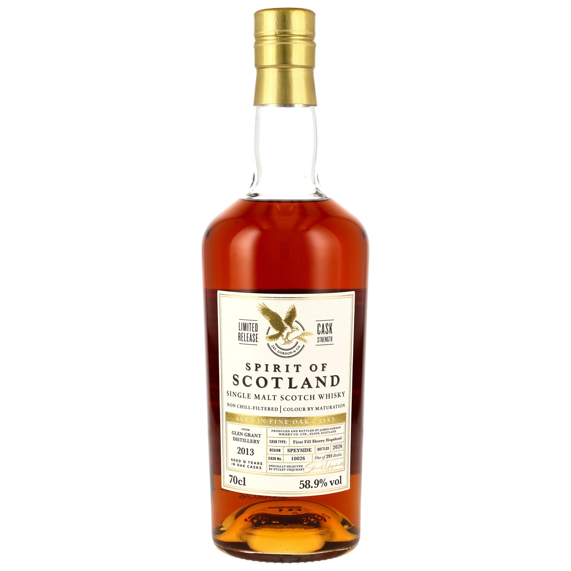 Glen Grant 2013/2026 - 12 y.o. - 1st Fill Sherry Hogshead #10026 - G&M Spirit of Scotland