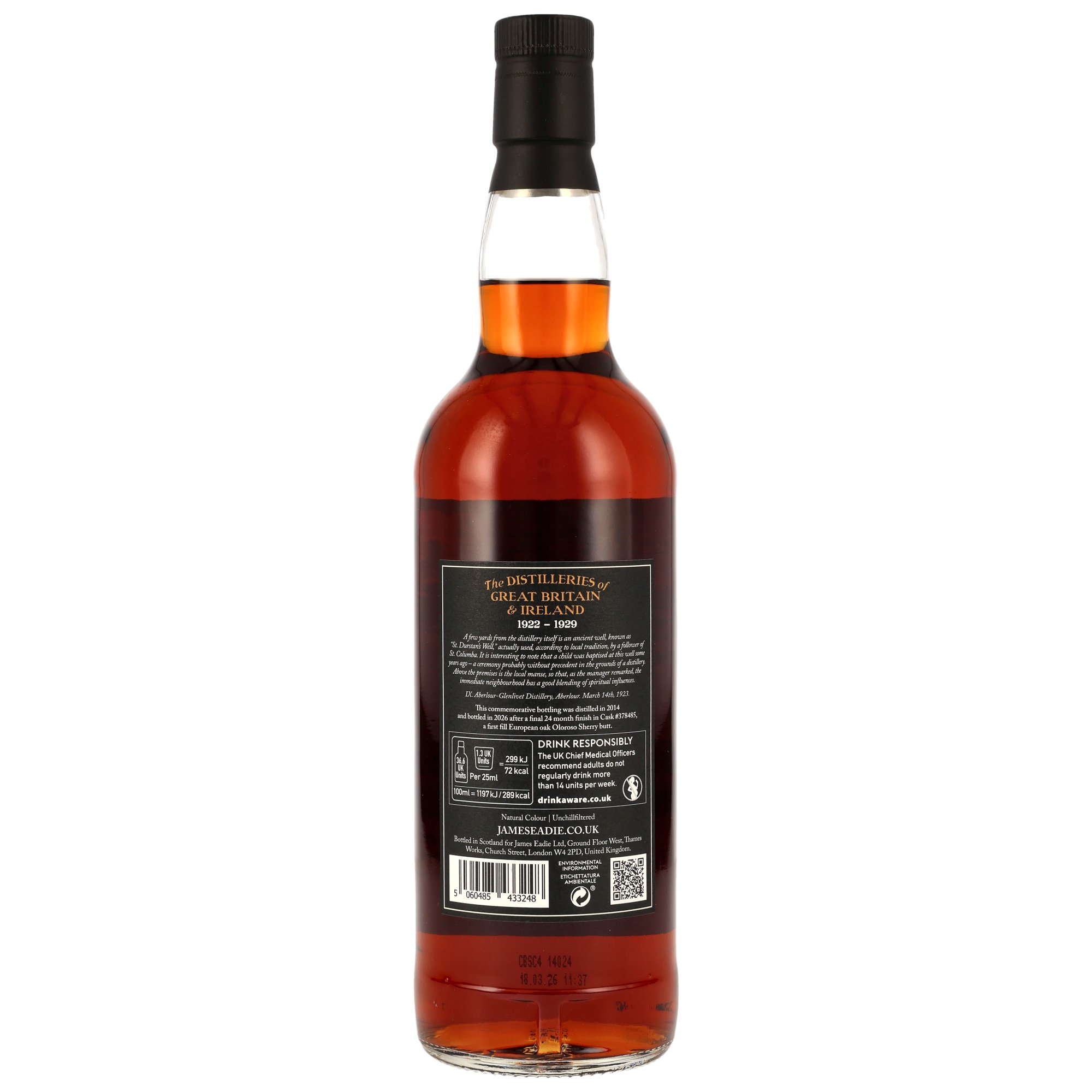 Aberlour 2014/2026 - 11 y.o. - 1st Fill Oloroso Sherry Butt Finish #378485 - James Eadie