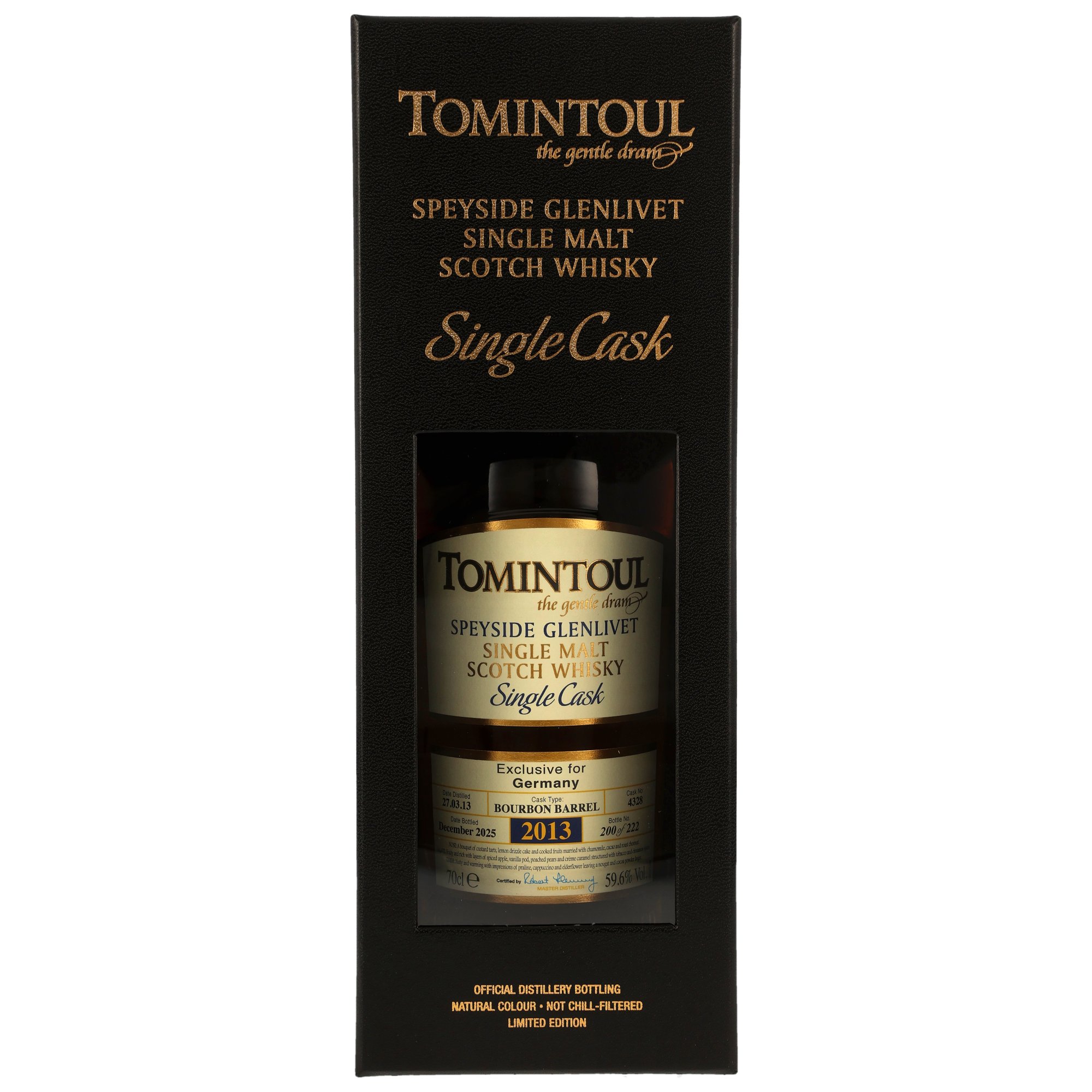 Tomintoul 2013/2025 - 12  y.o. - Bourbon Barrel #4328 - Kirsch exclusive